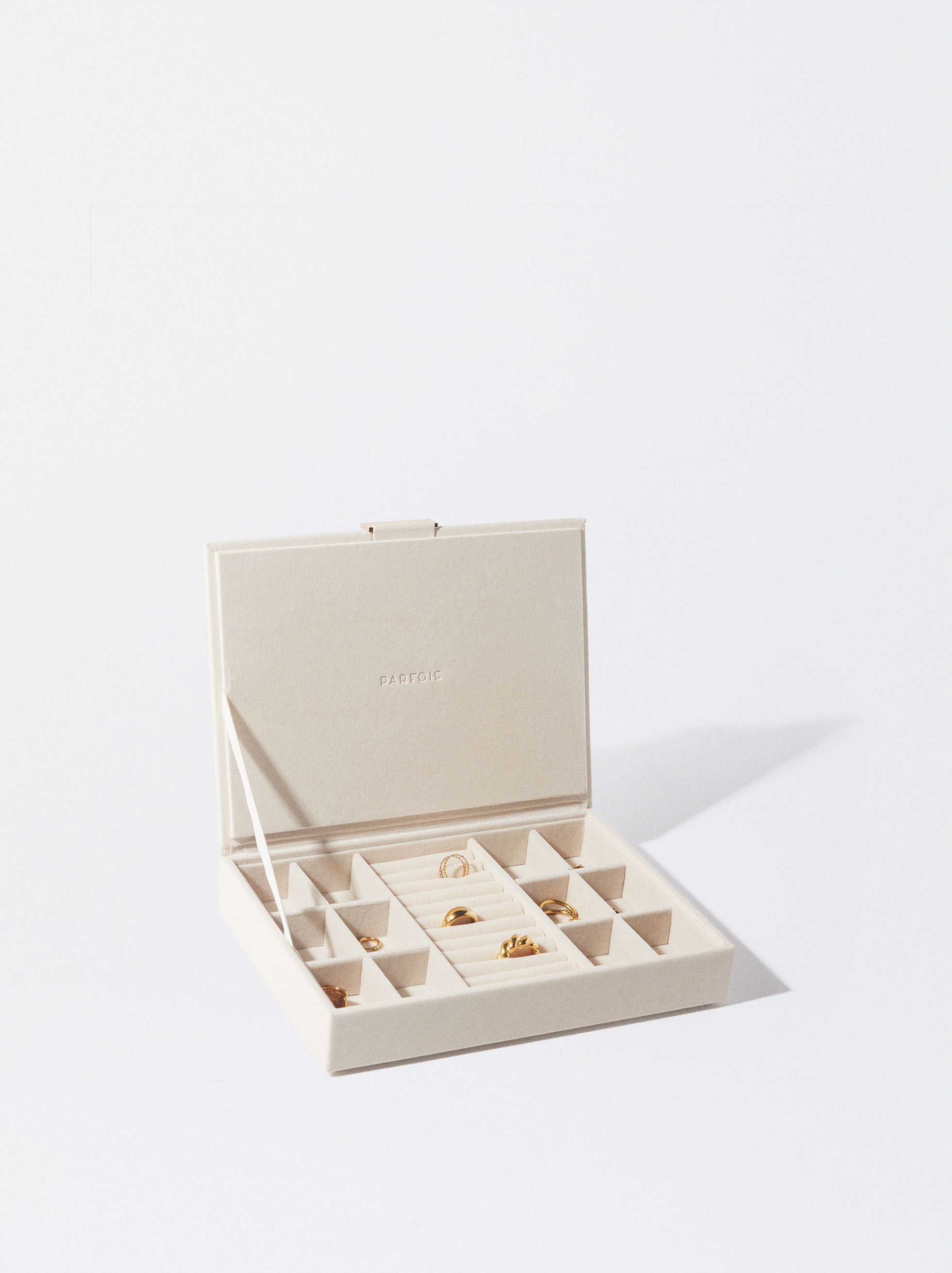 Joyero - Expositor de joyas para anillos 20x15 cm en Bambou y suédine -  Beige x1 - Perles & Co