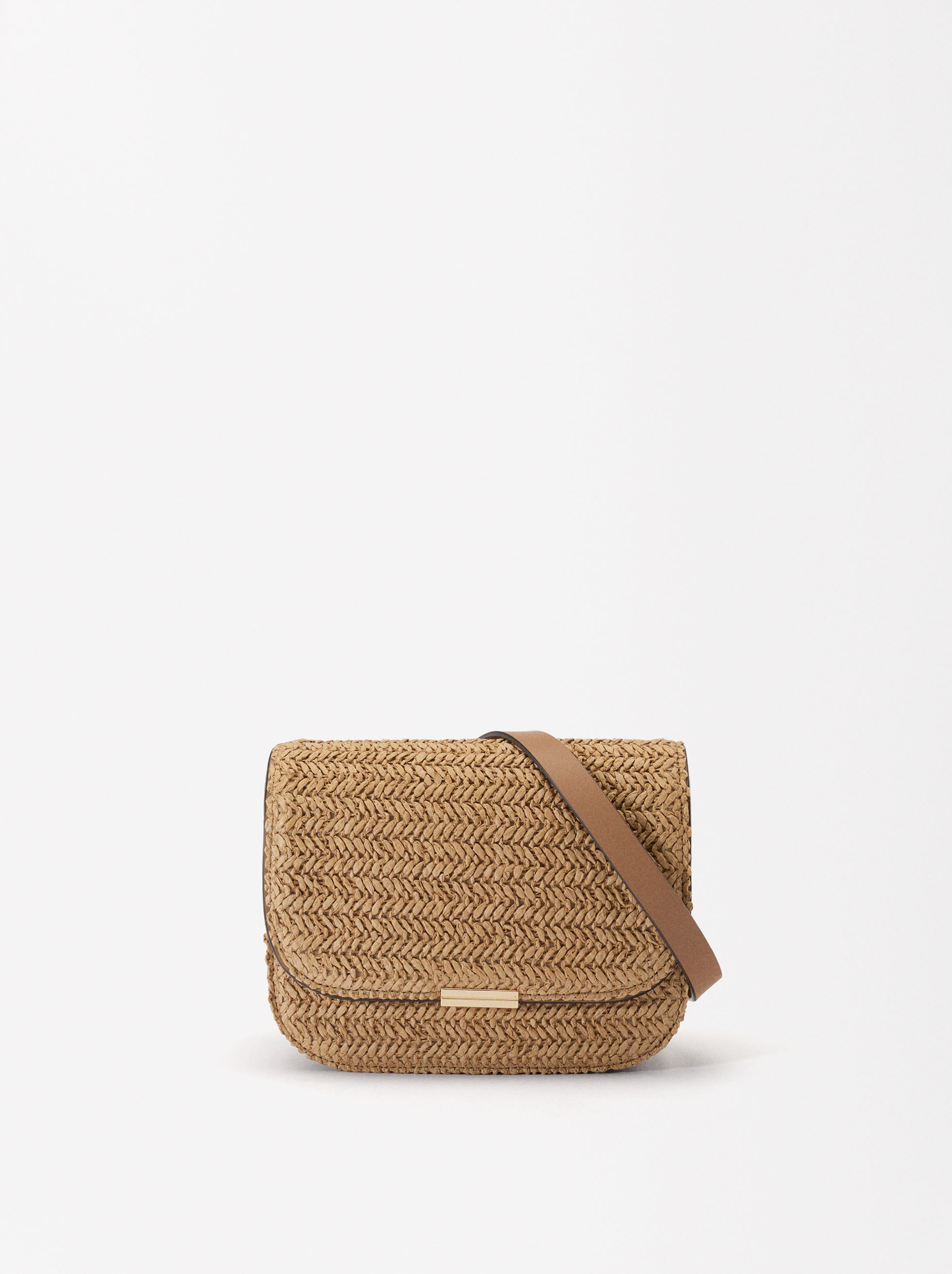 Bolso bandolera efecto rafia image number 0.0