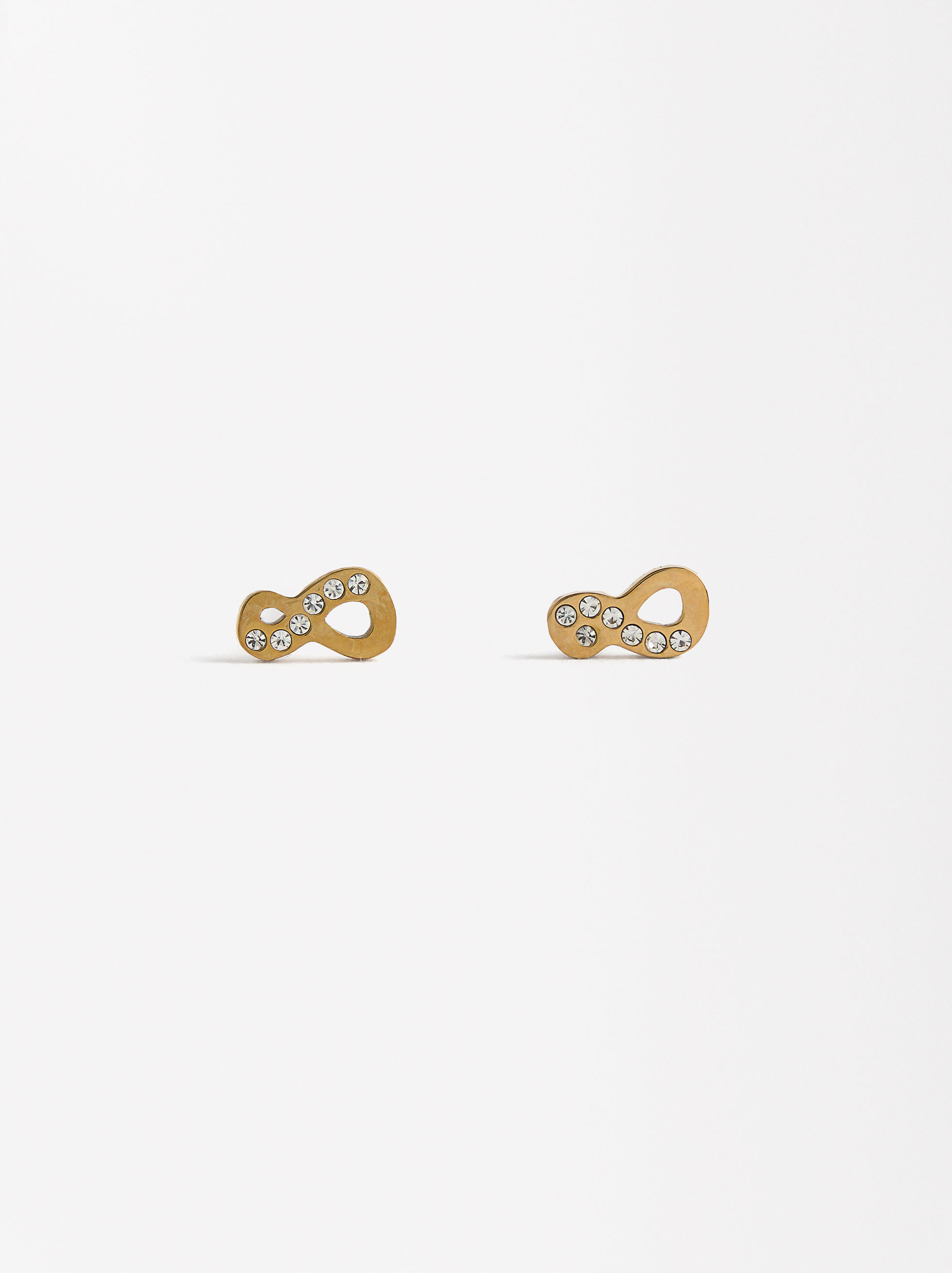 Spinner necklace and earrings set INFINITE - stainless steel image number 5.0