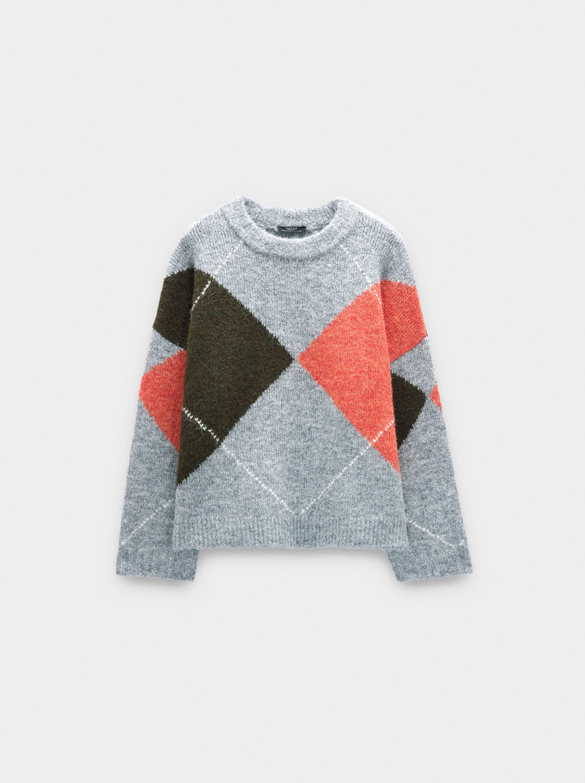 Sweater with jacquard knit image number 4.0
