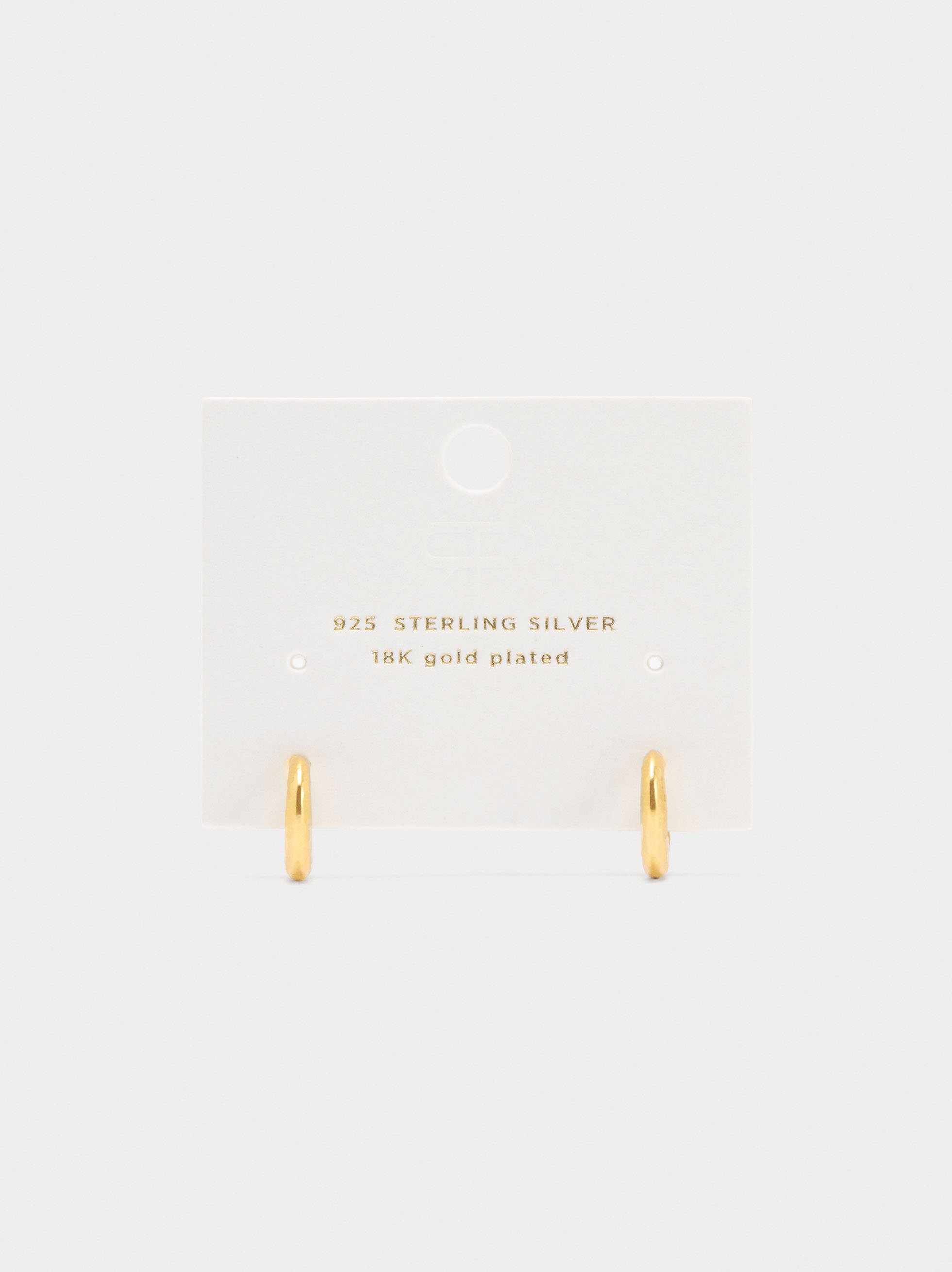 Irregular hoop earrings – 925 sterling silver image number 3.0