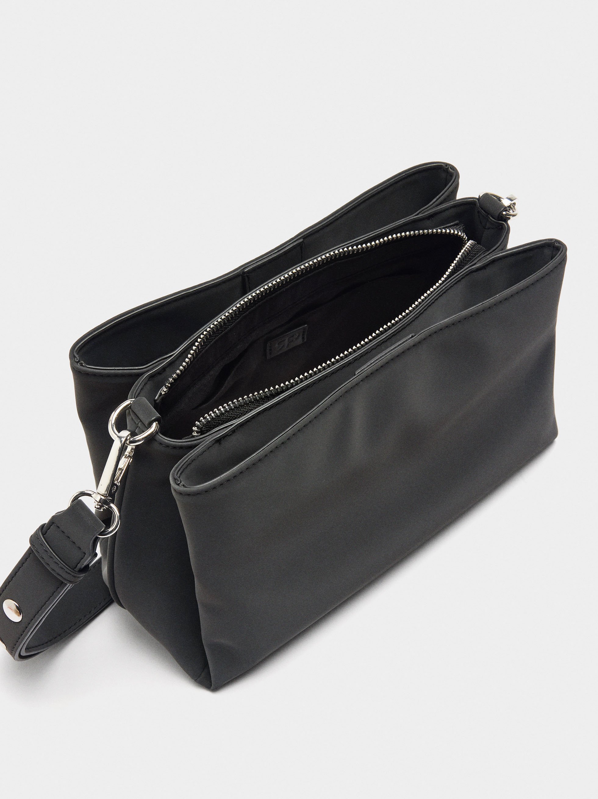 Shoulder bag with soft texture image number 3.0