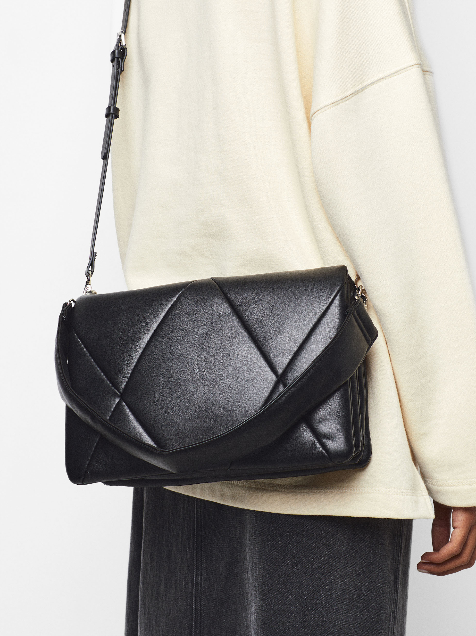 amp; Other Stories + Padded Leather Crossbody Bag