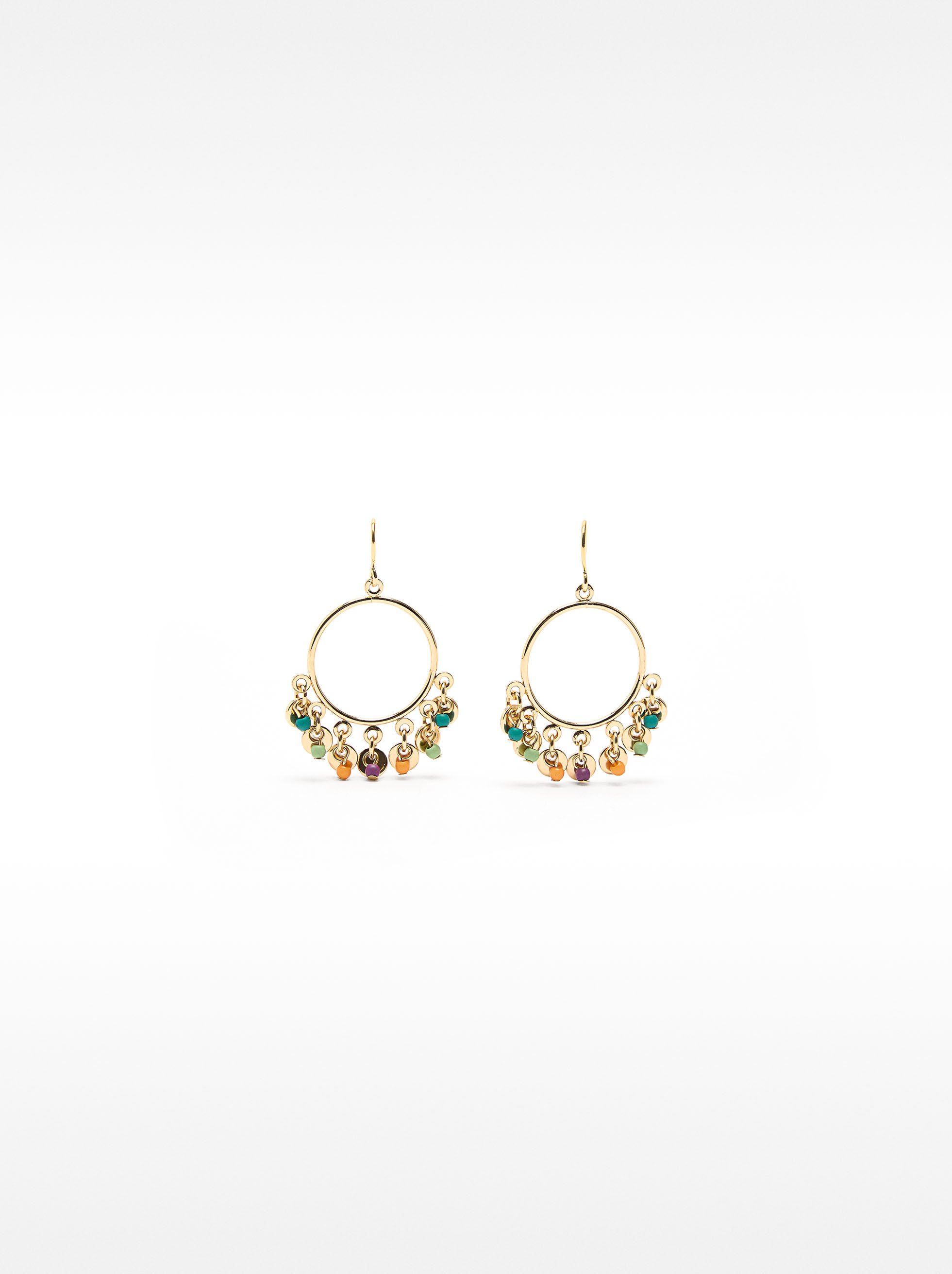 Earrings with multicoloured beads image number 0.0