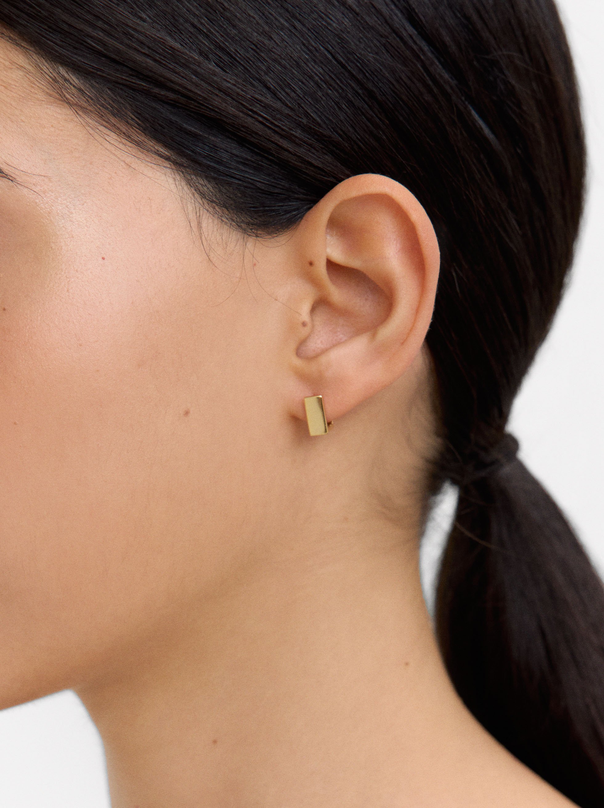 Square hoop earrings - 925 sterling silver image number 1.0