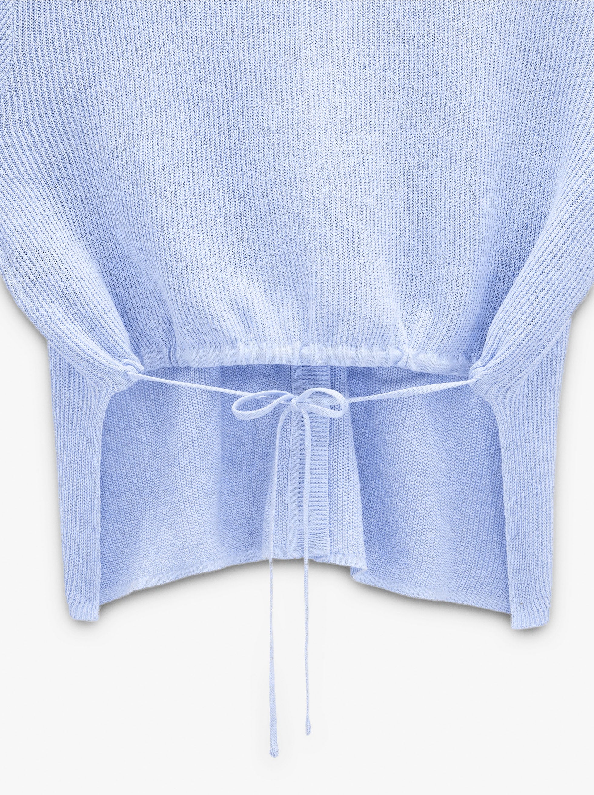 Knit cardigan with adjustable drawstring image number 6.0