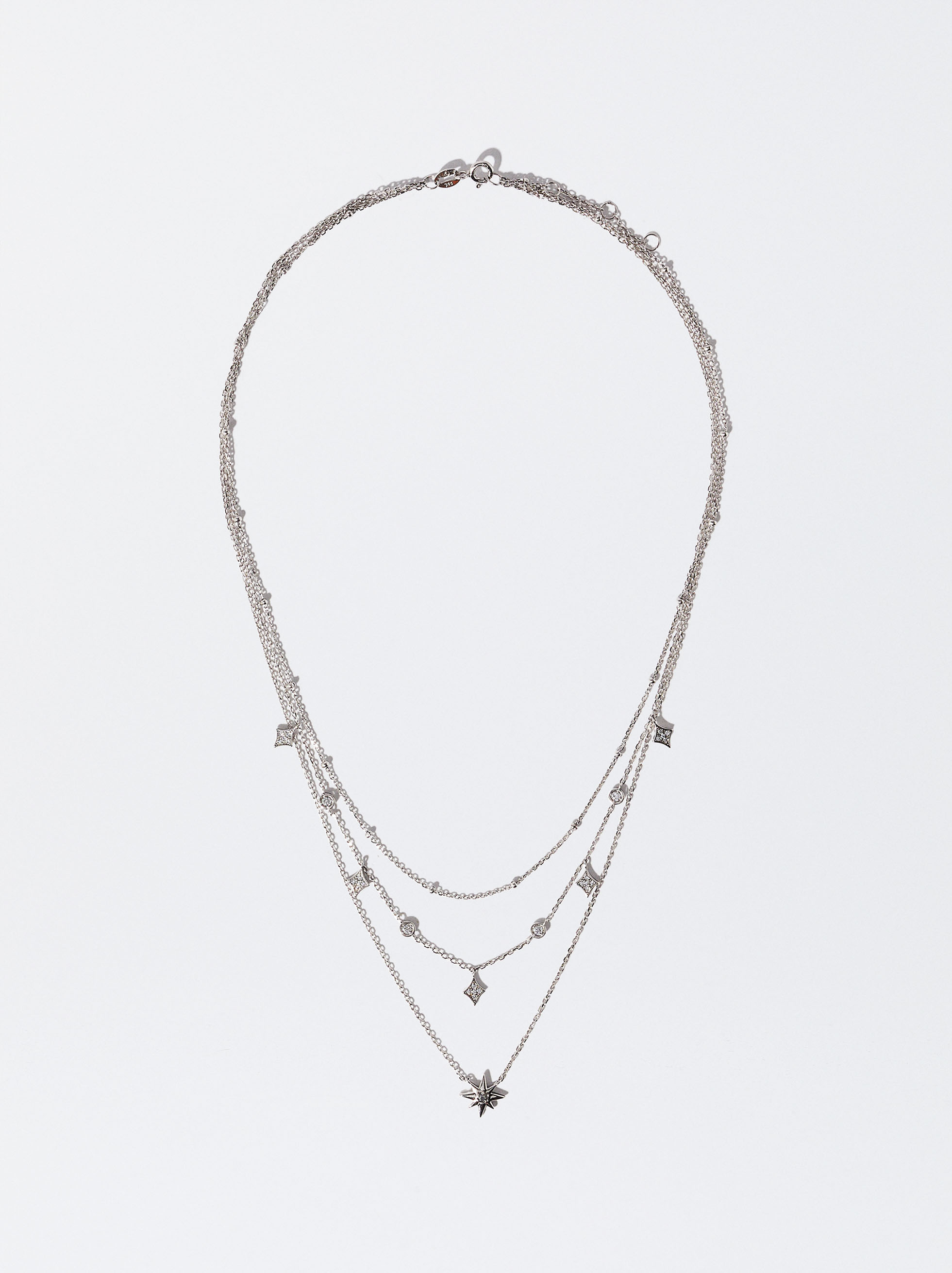Set di collane in argento 925 con zirconi image number 1.0