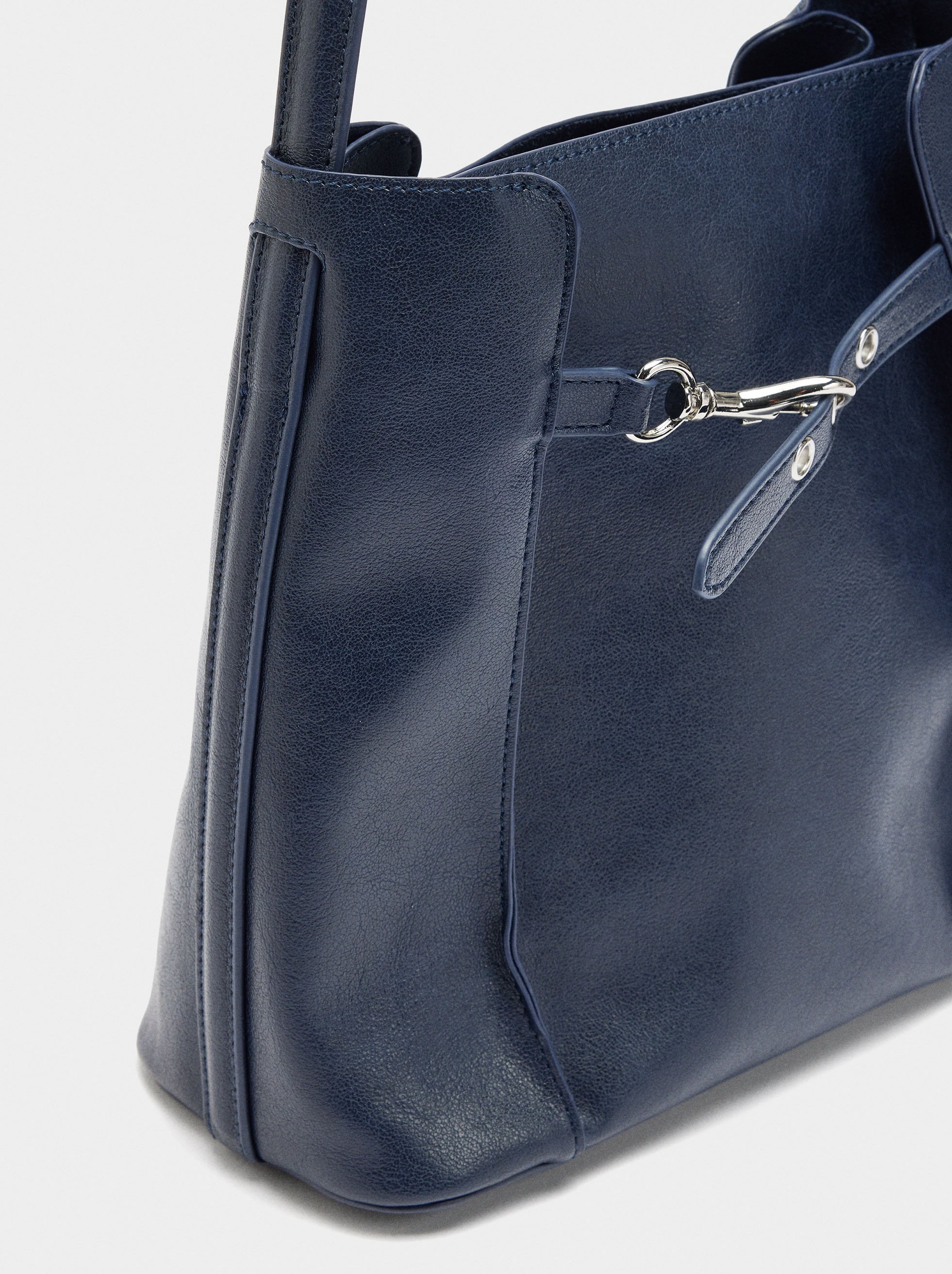 Bucket bag with side folds image number 2.0
