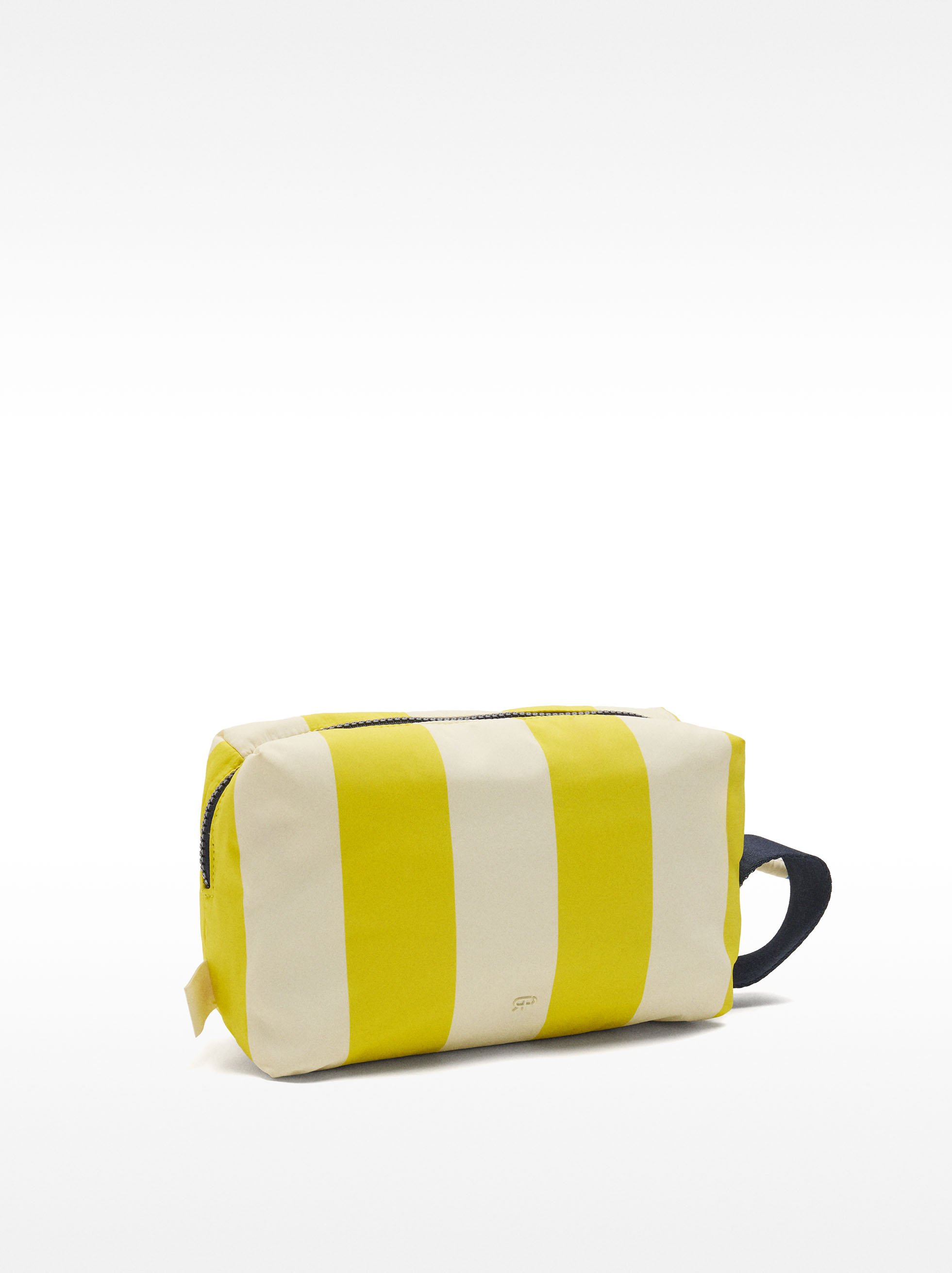 Neceser de nylon con rayas image number 3.0