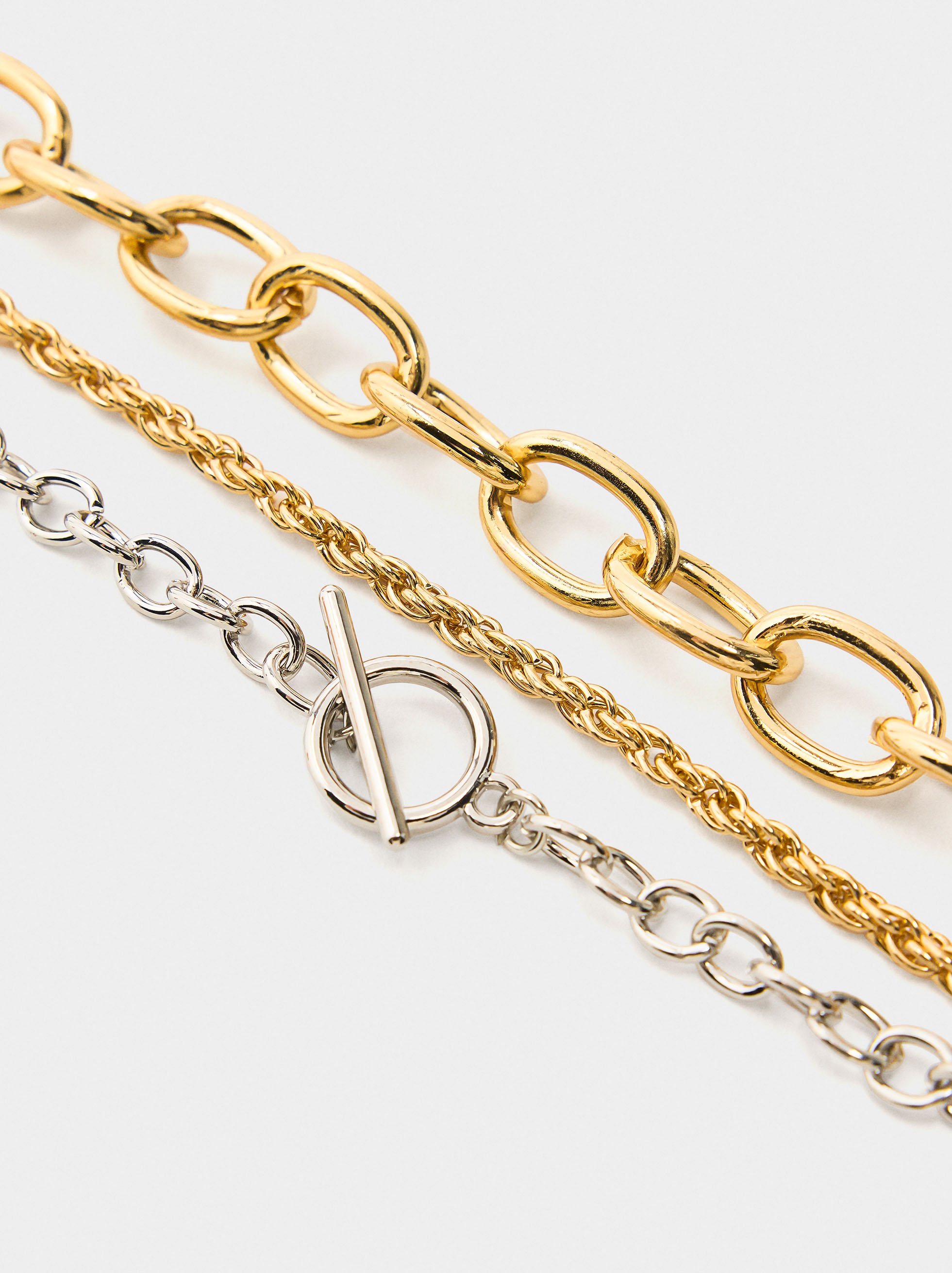 Set of necklaces with links image number 1.0