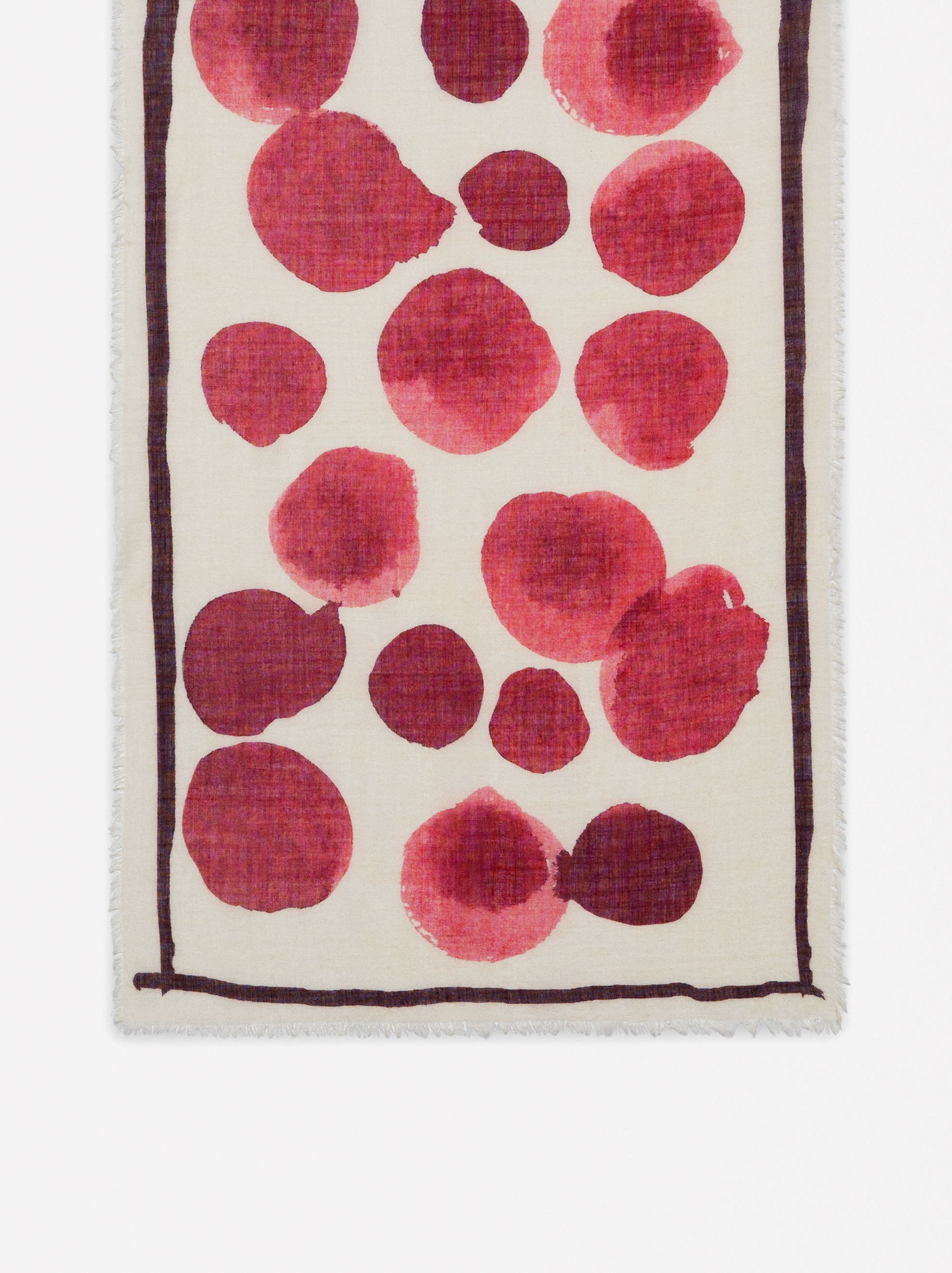 Printed wool scarf image number 2.0