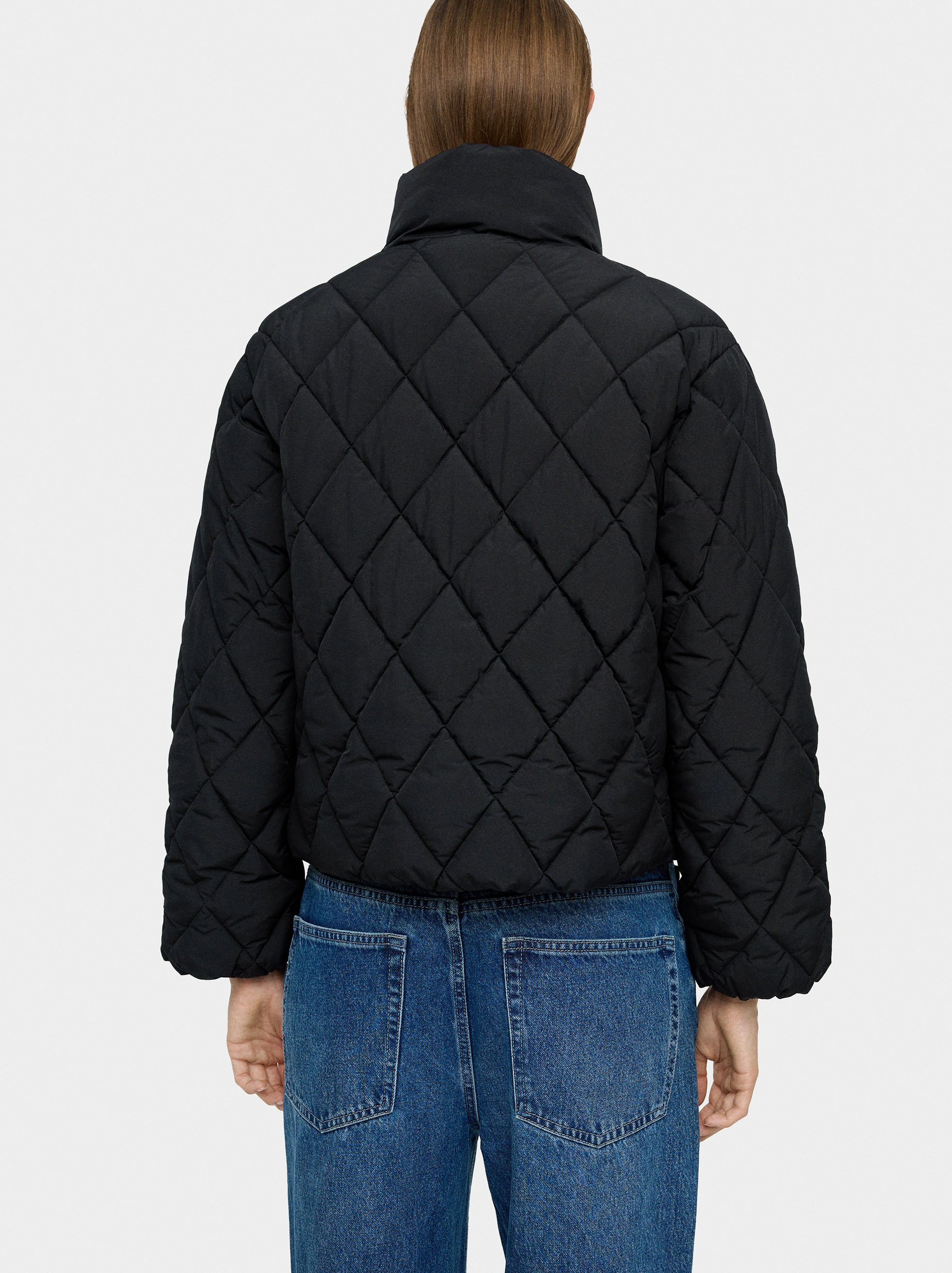 Quilted jacket with high collar image number 3.0