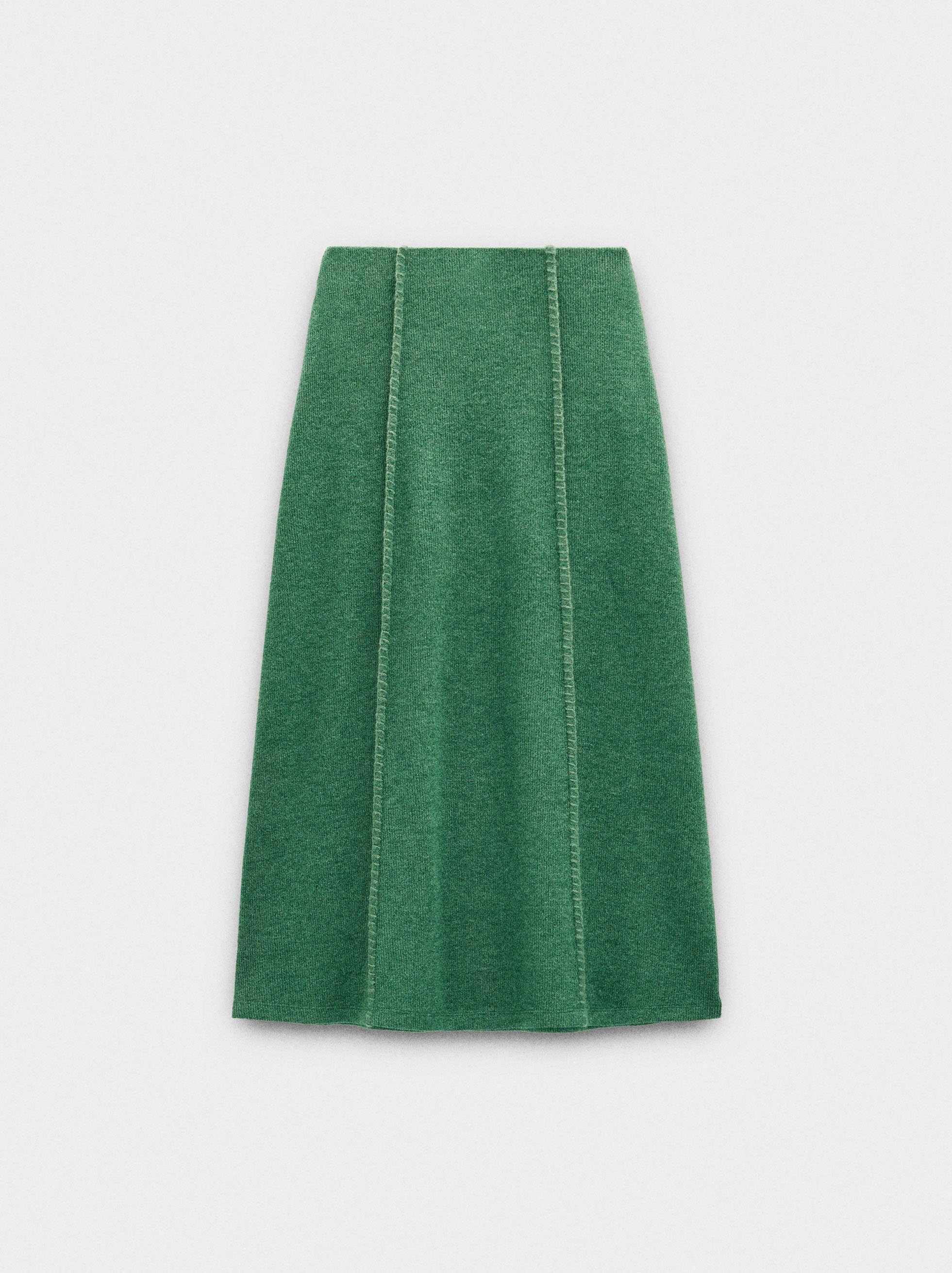 Ribbed long skirt image number 4.0