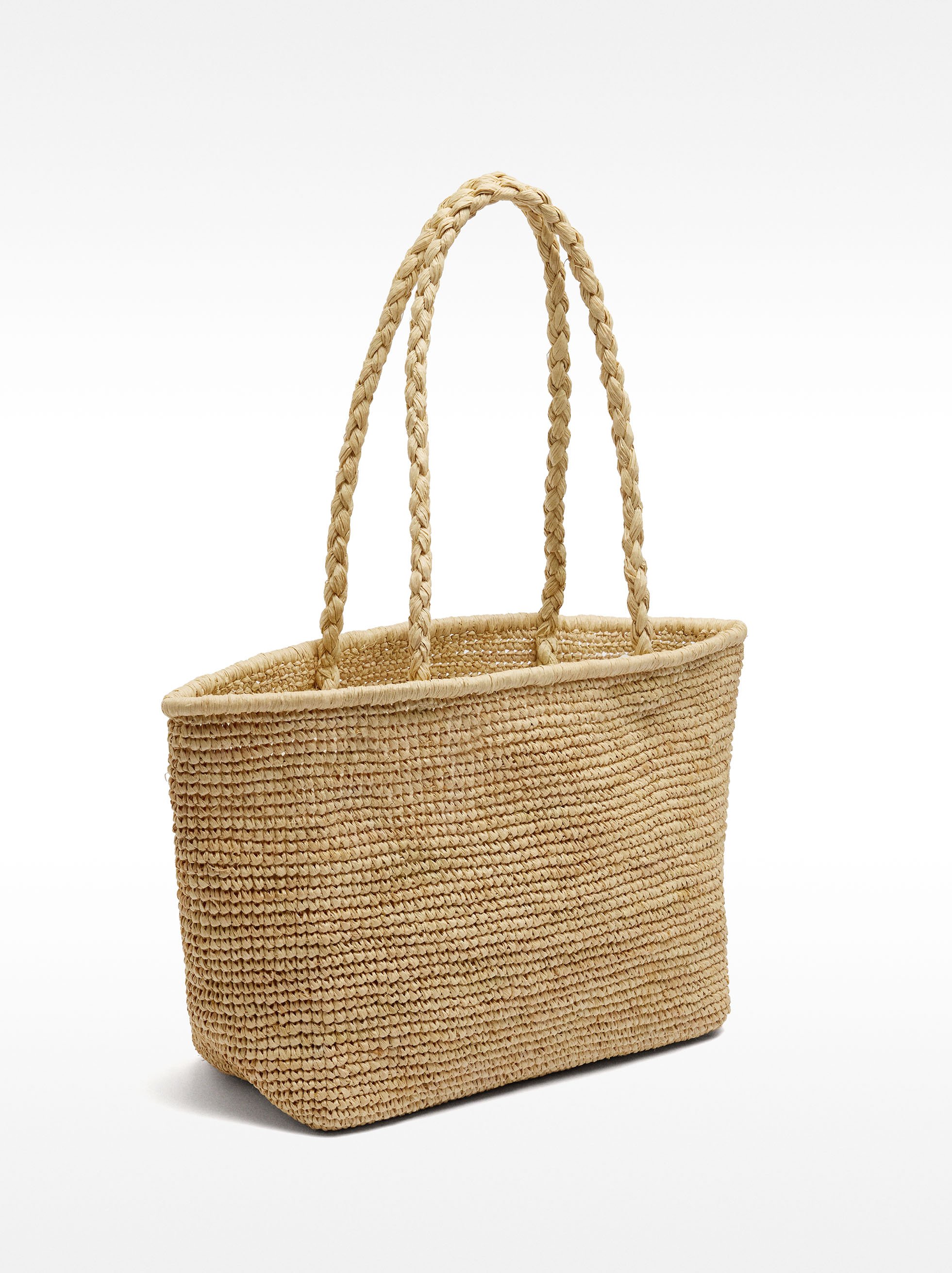Medium straw shopper bag image number 3.0