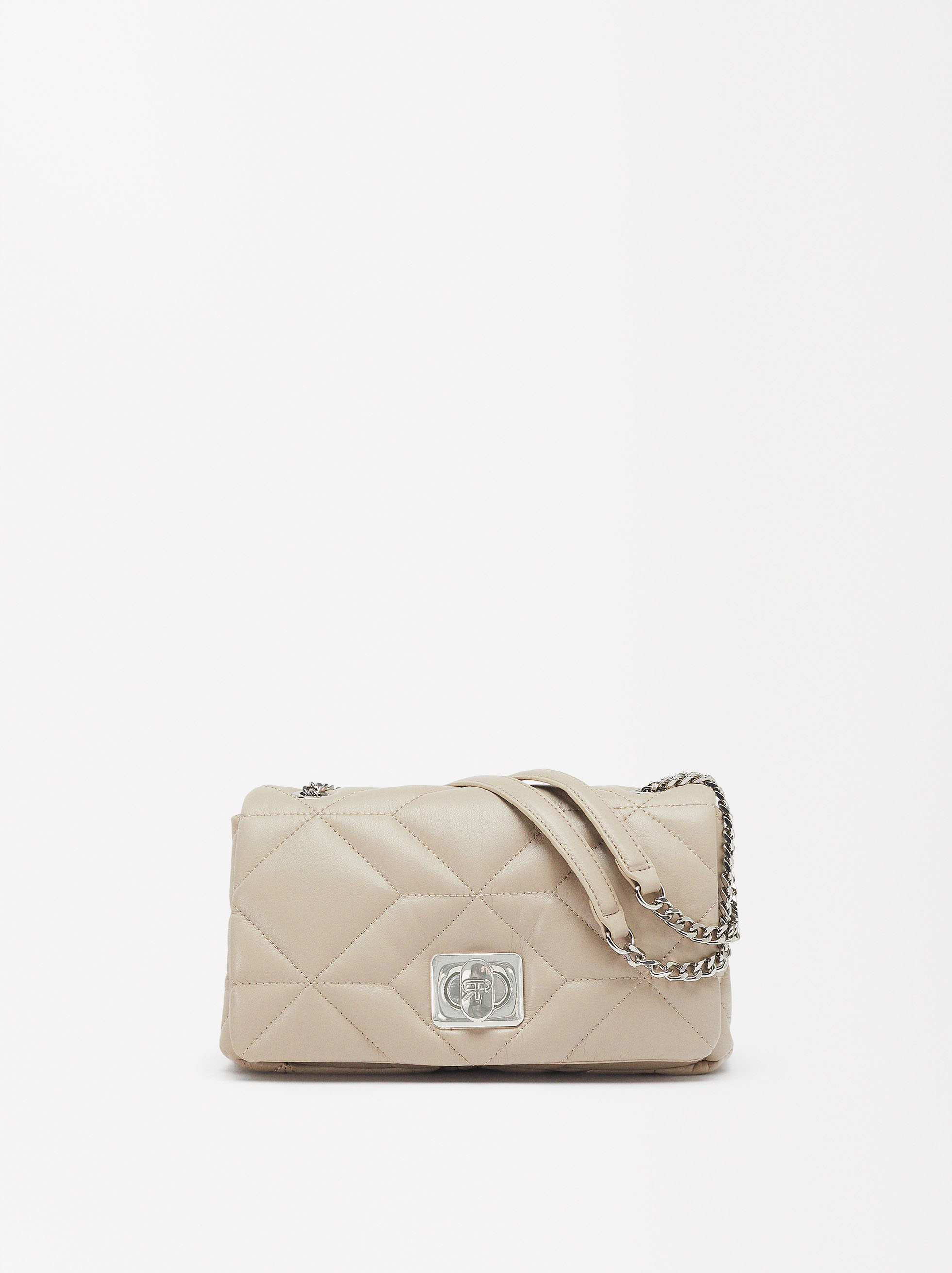 Quilted Shoulder Bag With Chain image number 0.0