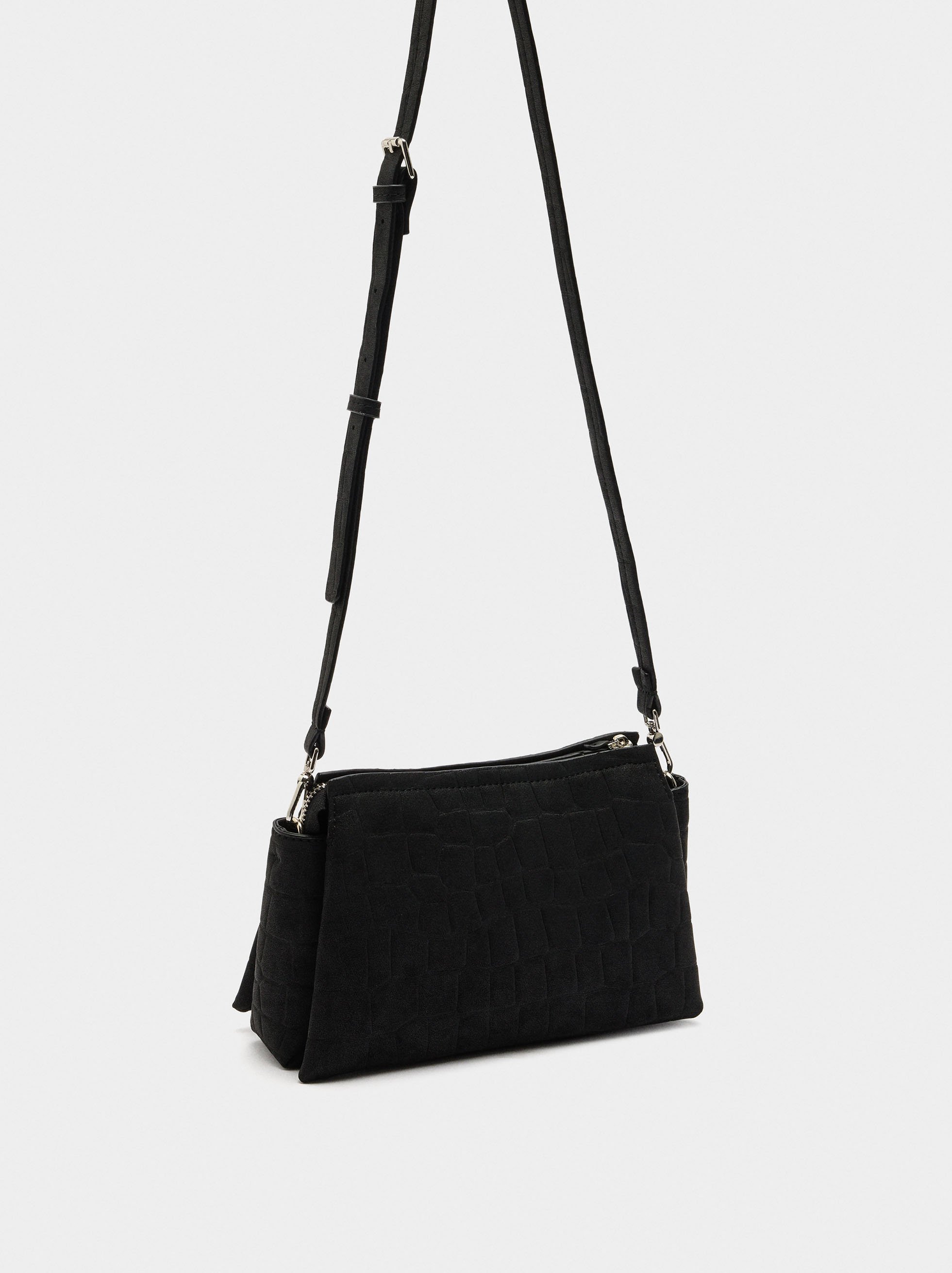 Crossbody bag with animal engraving image number 3.0