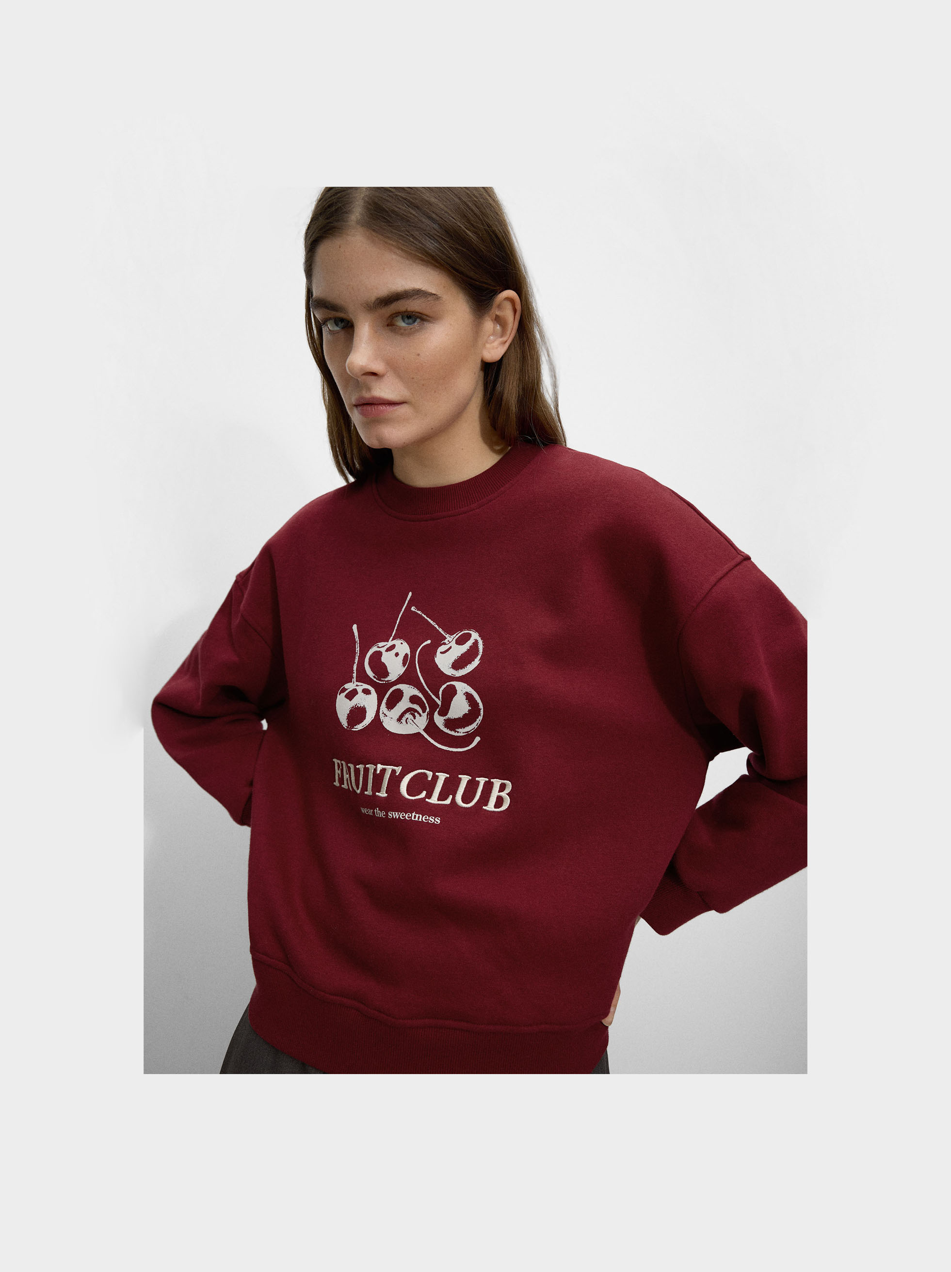 Sweatshirt estampado cerejas image number 7.0