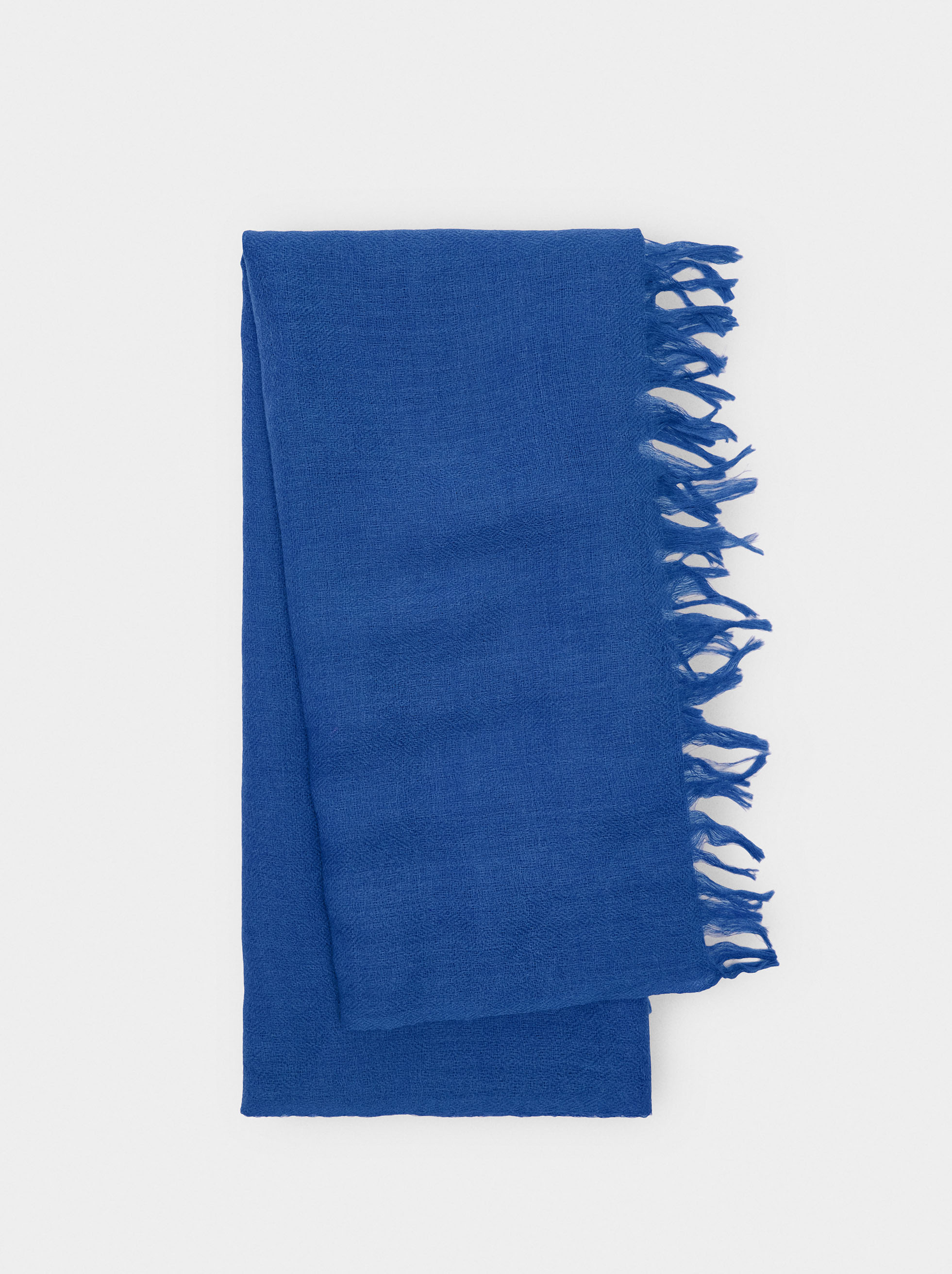 Wool pashmina with fringes image number 0.0