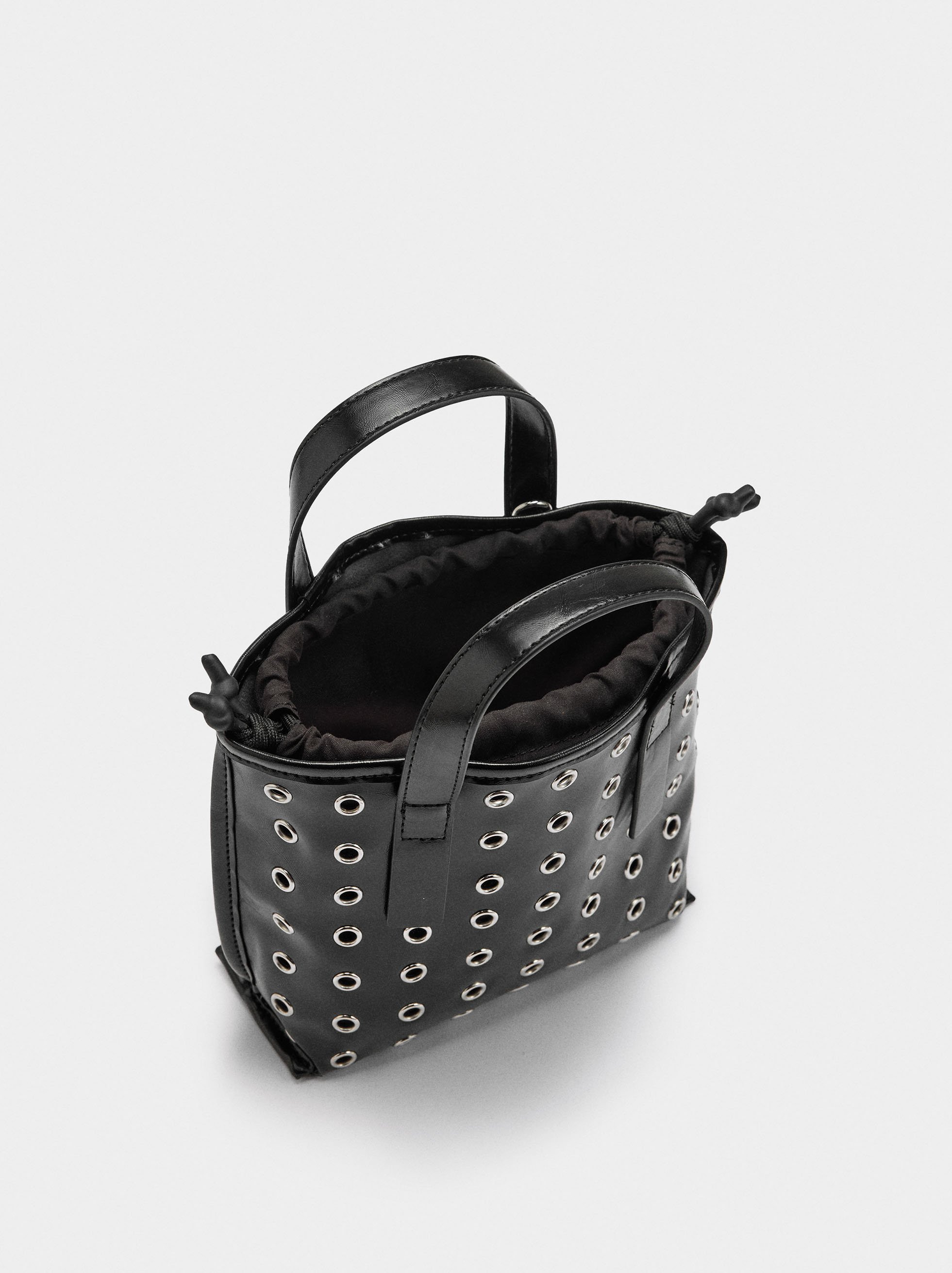 Tote bag with studs and inner pouch image number 5.0