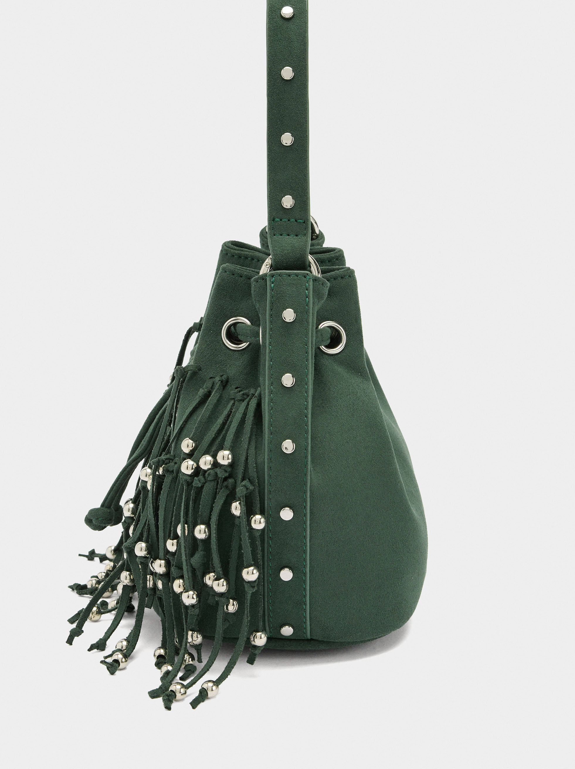 Party bag with fringes and beads image number 1.0