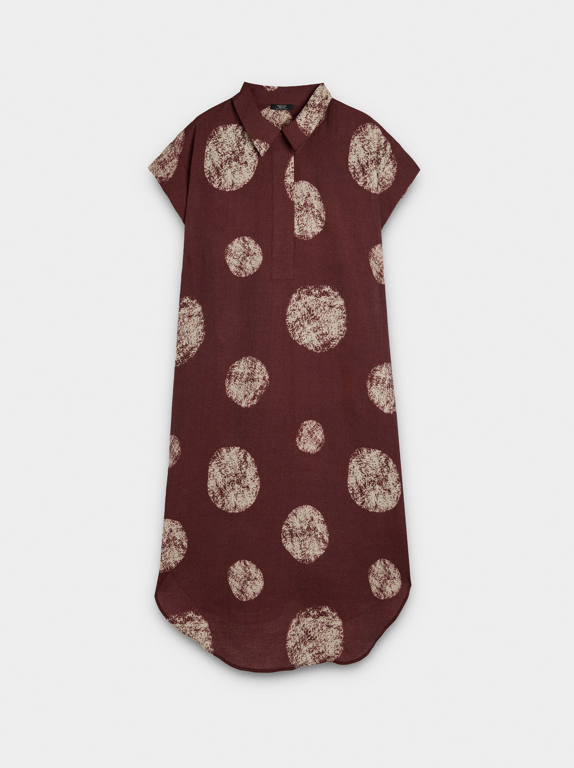 Printed shirt dress image number 4.0