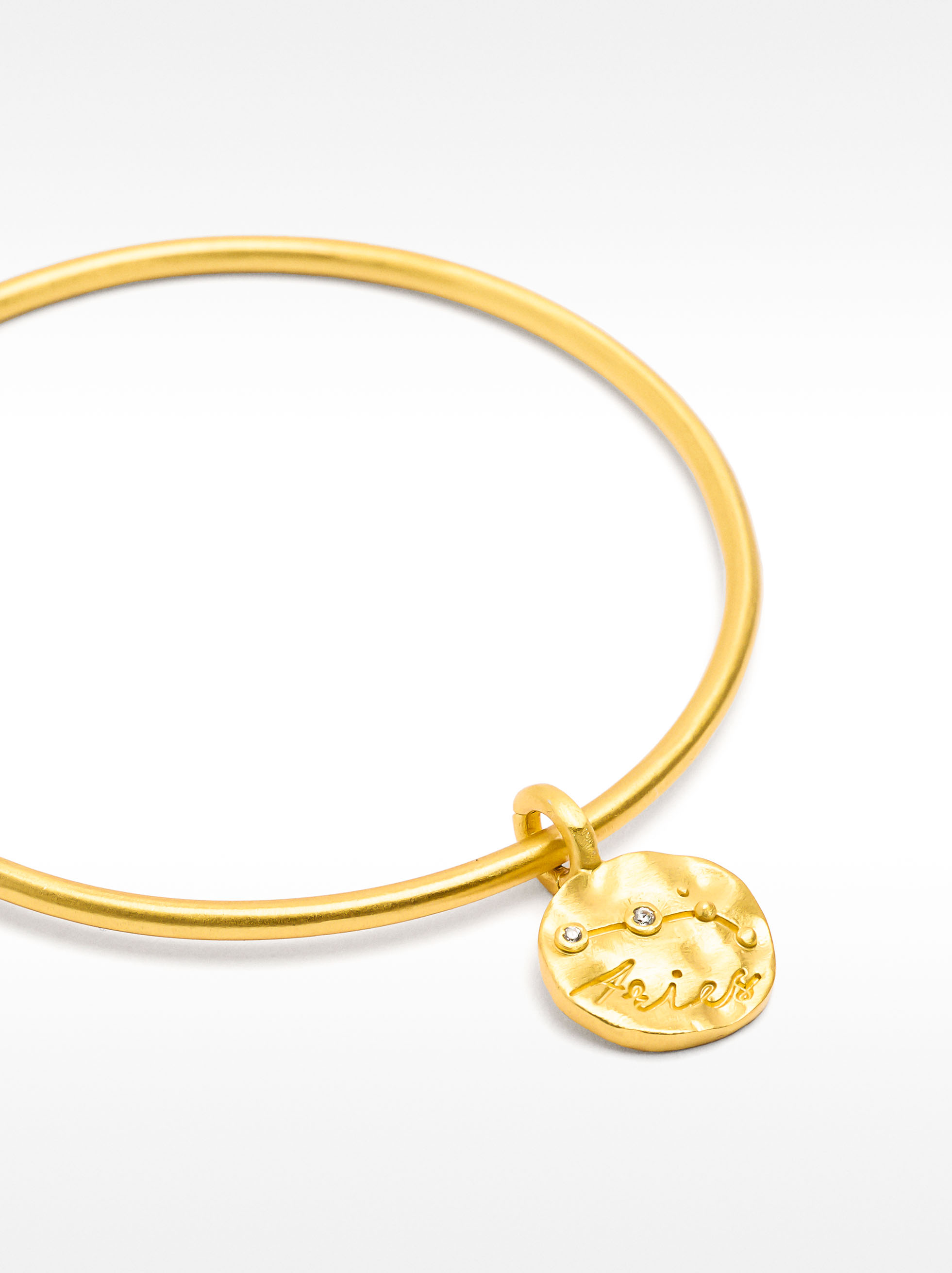 Medalla constelación ARIES baño de oro 18k image number 1.0