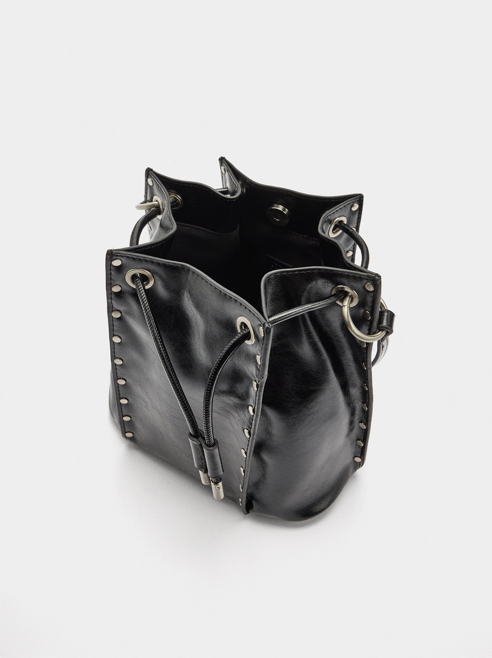 Bucket bag with studs image number 4.0