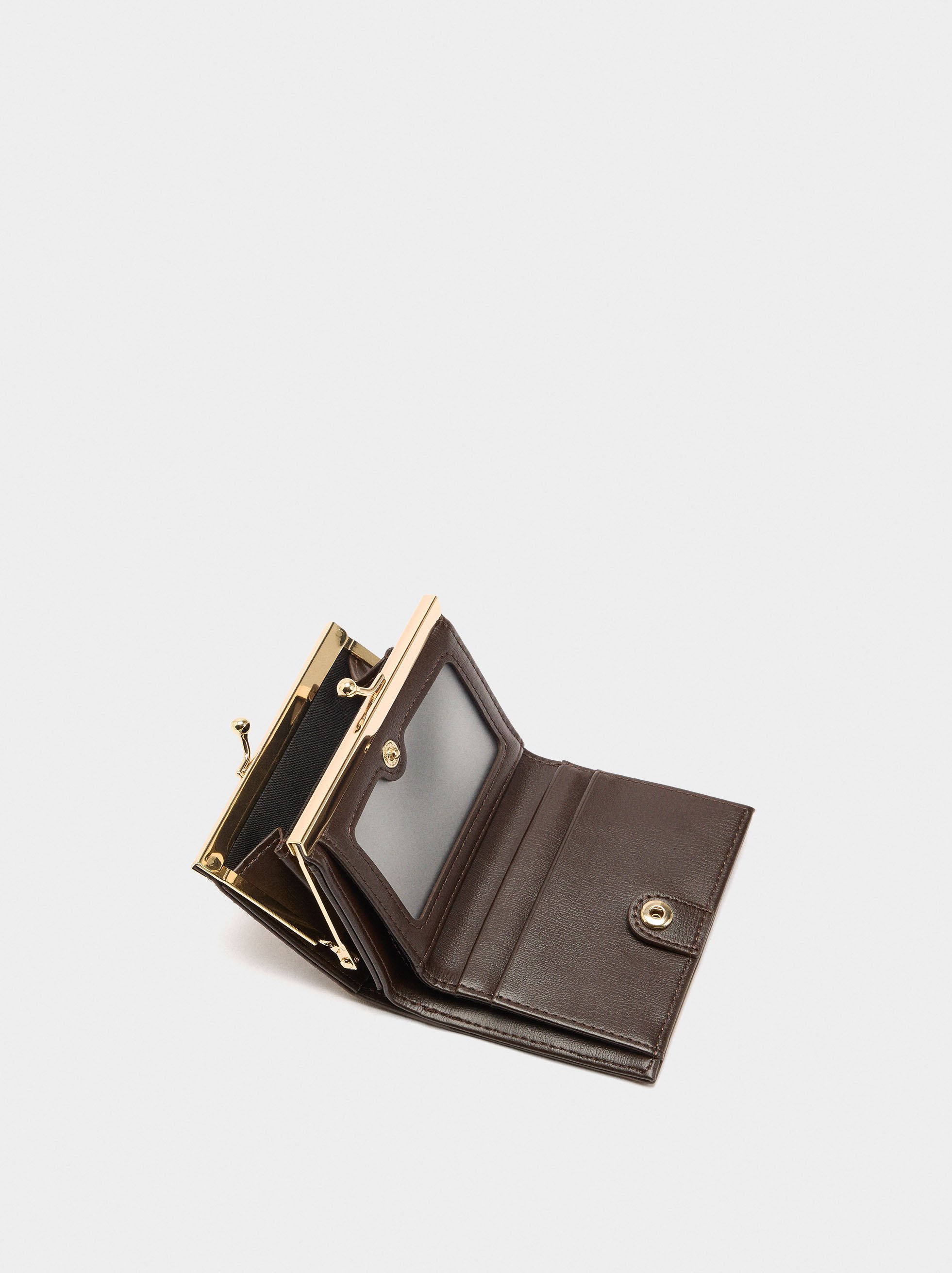 Animal printed leather wallet image number 3.0