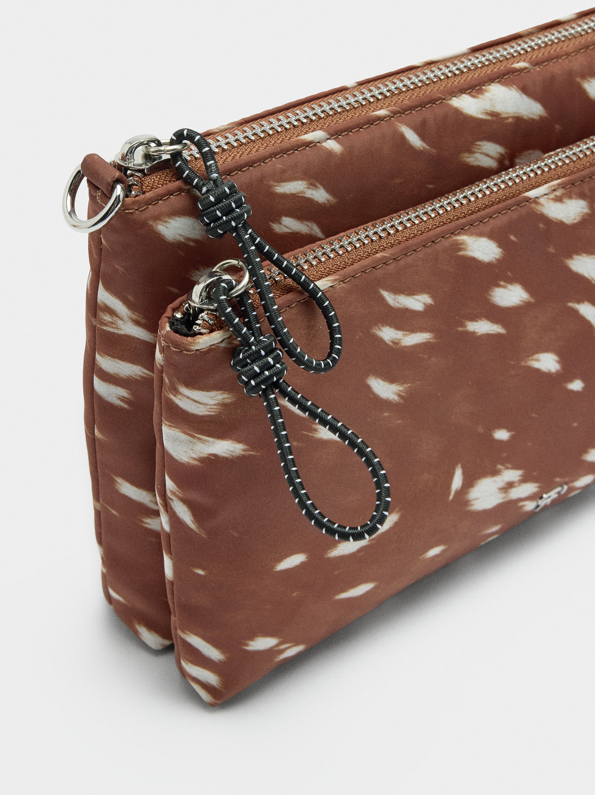 Nylon printed crossbody bag image number 1.0