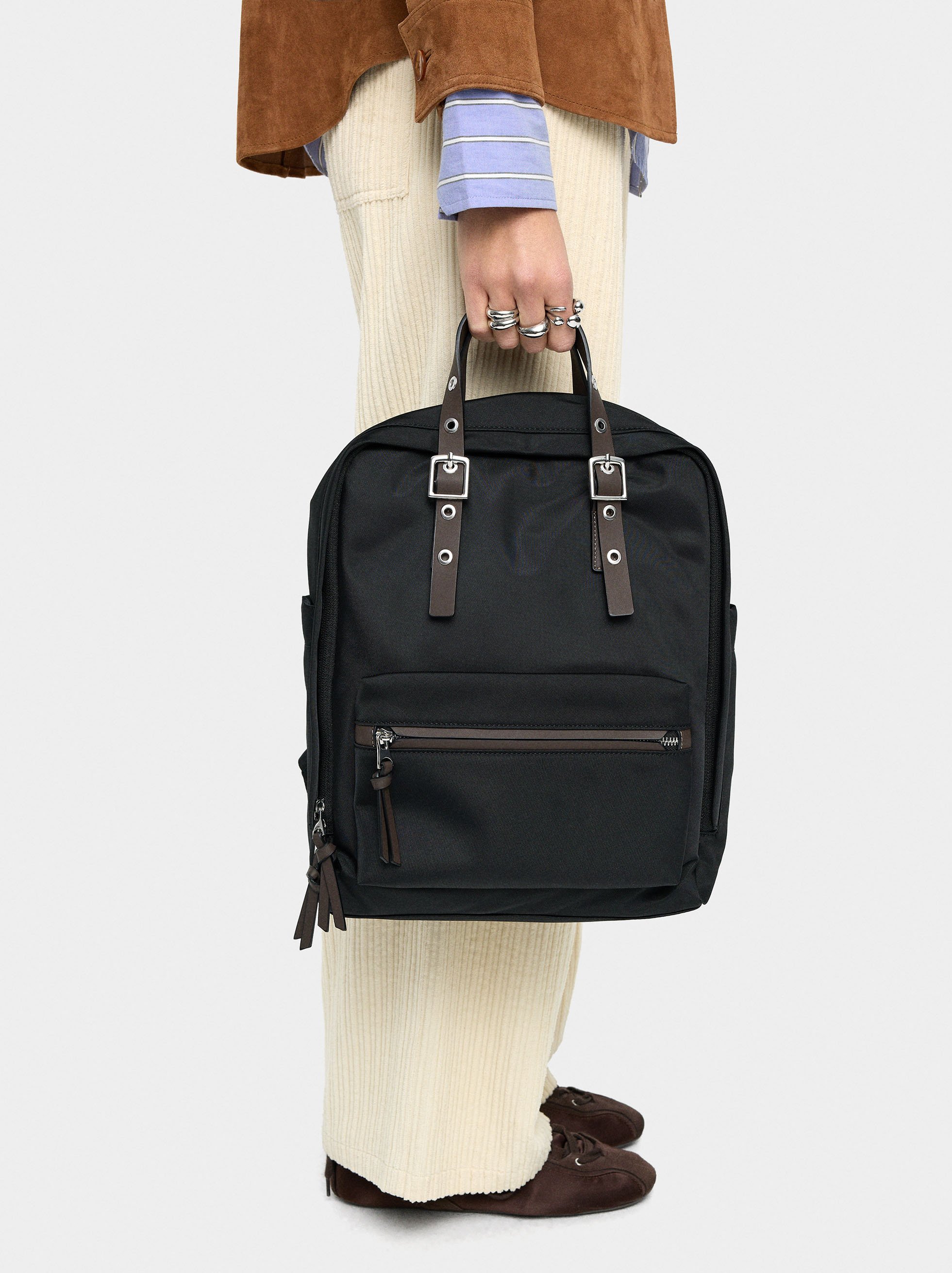 Backpack for laptop 13" with nylon  image number 1.0