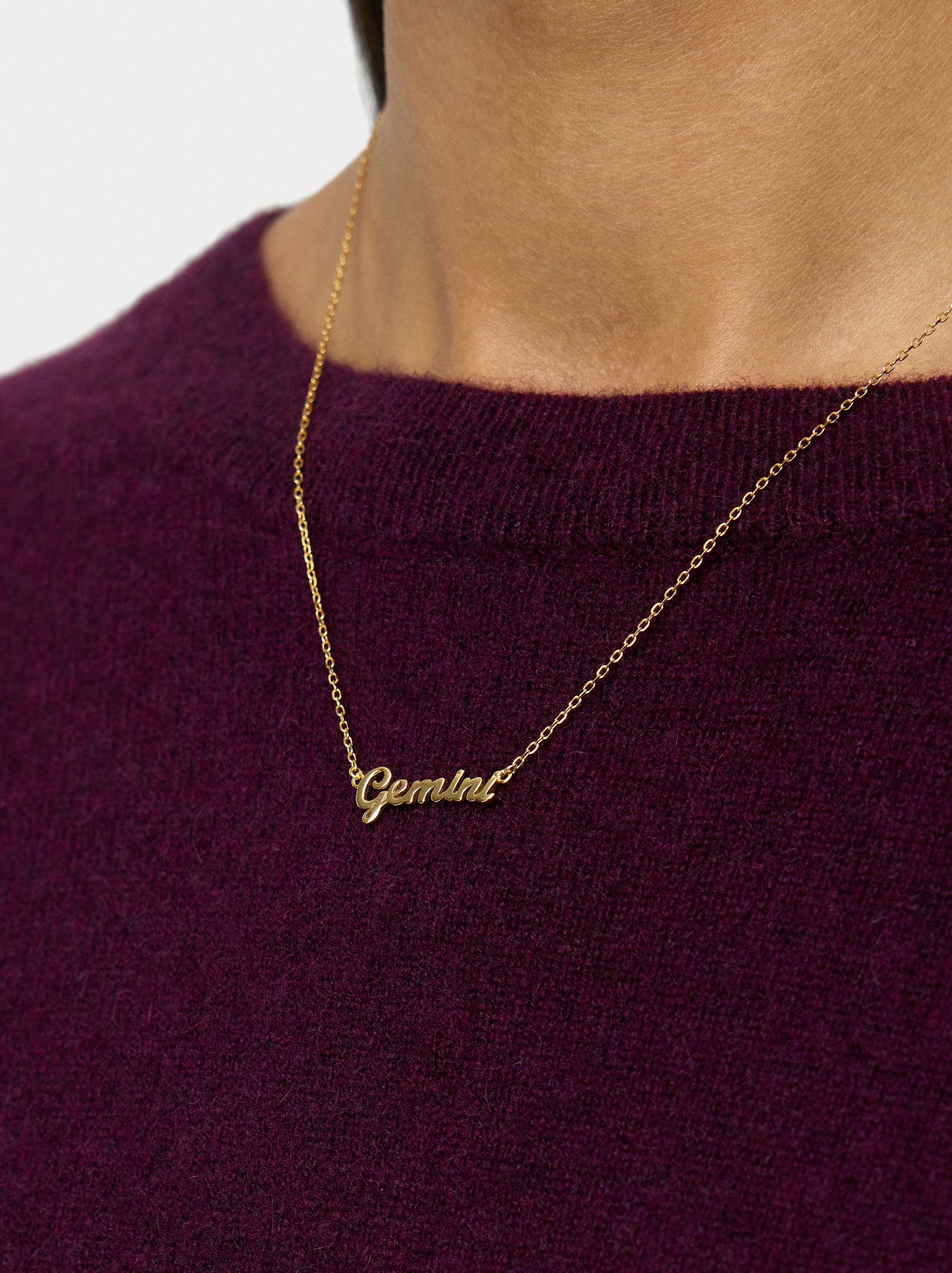 Collana con segno zodiacale GEMELLI - argento sterling 925 image number 1.0