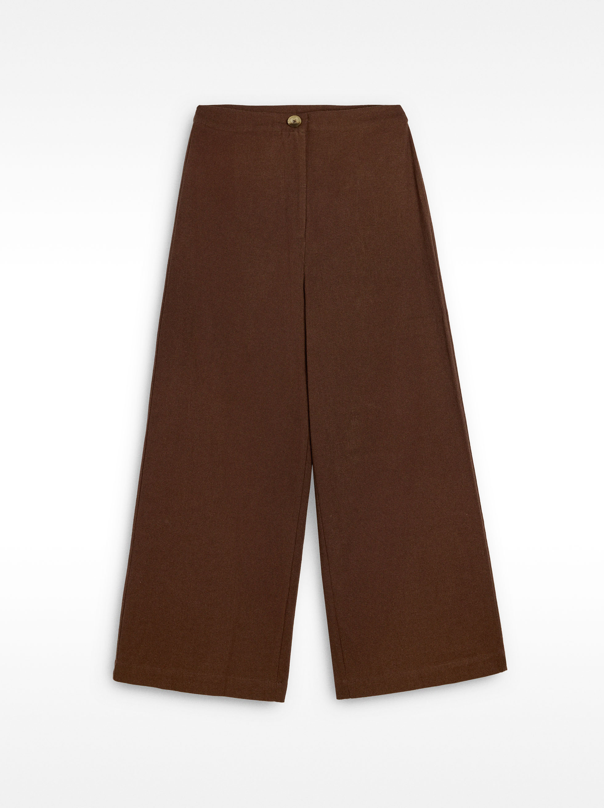 Trousers with embroidery 100% cotton  image number 0.0