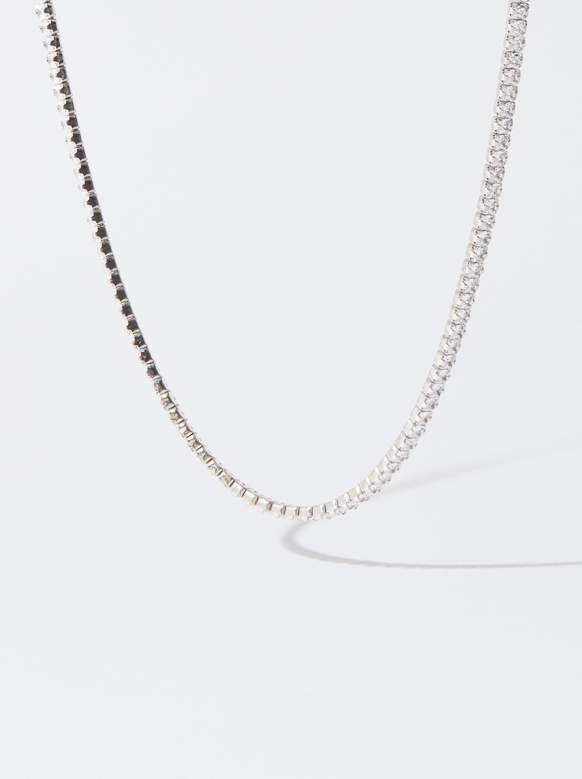 Collana personalizzabile in argento 925 con zirconi image number 2.0