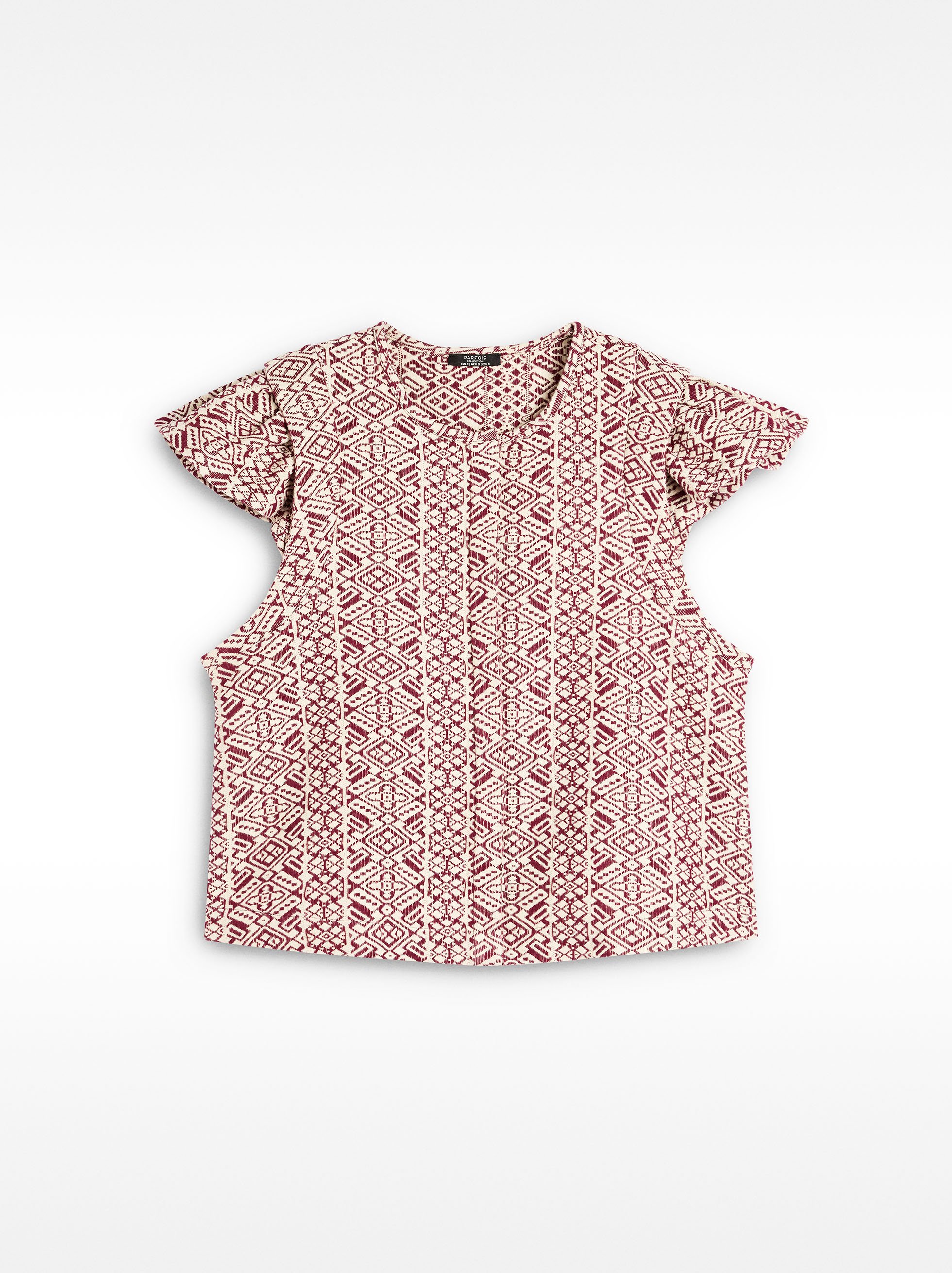 Jacquard vest 100% cotton image number 5.0