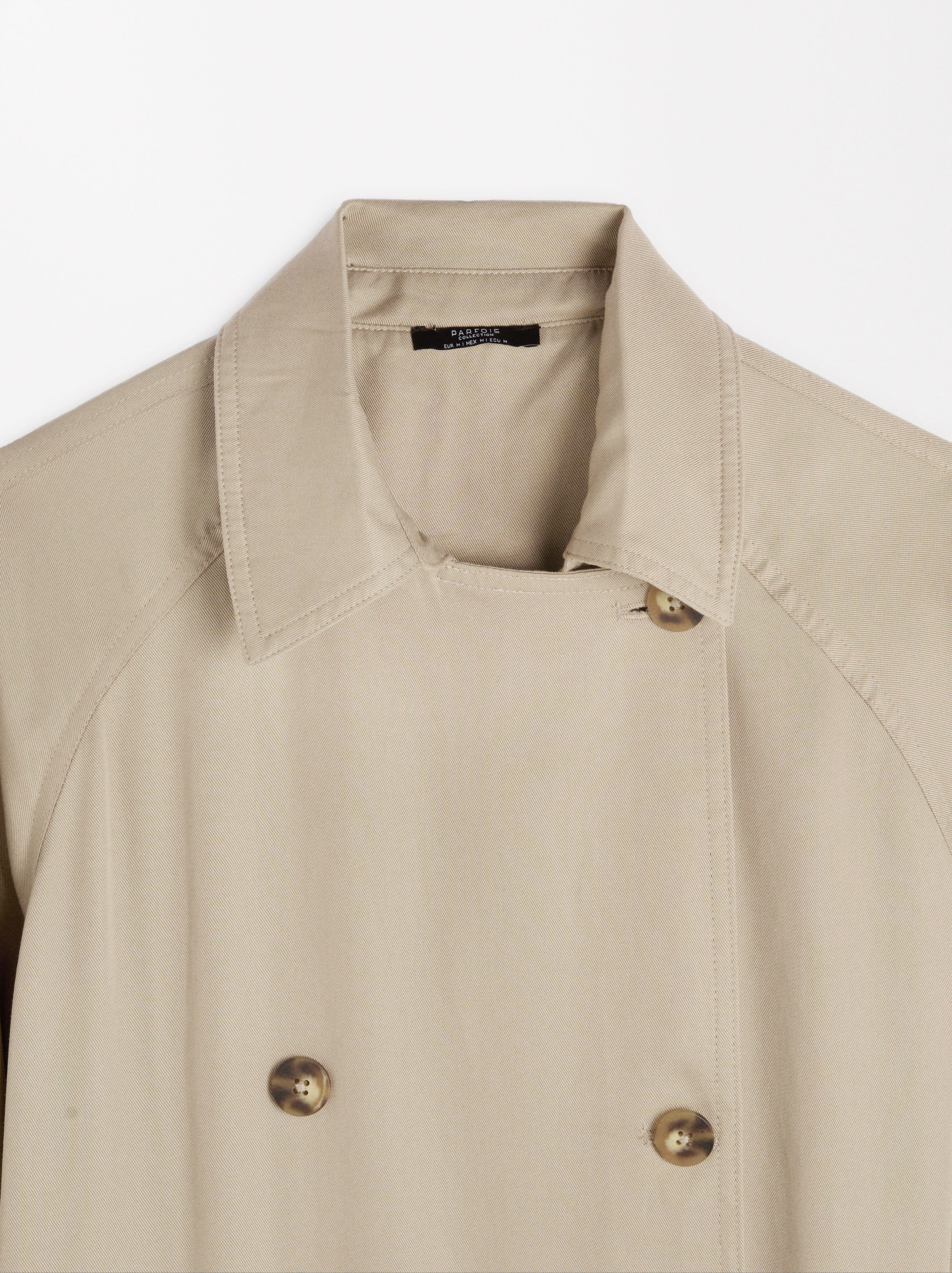 Trench coat with pockets image number 5.0