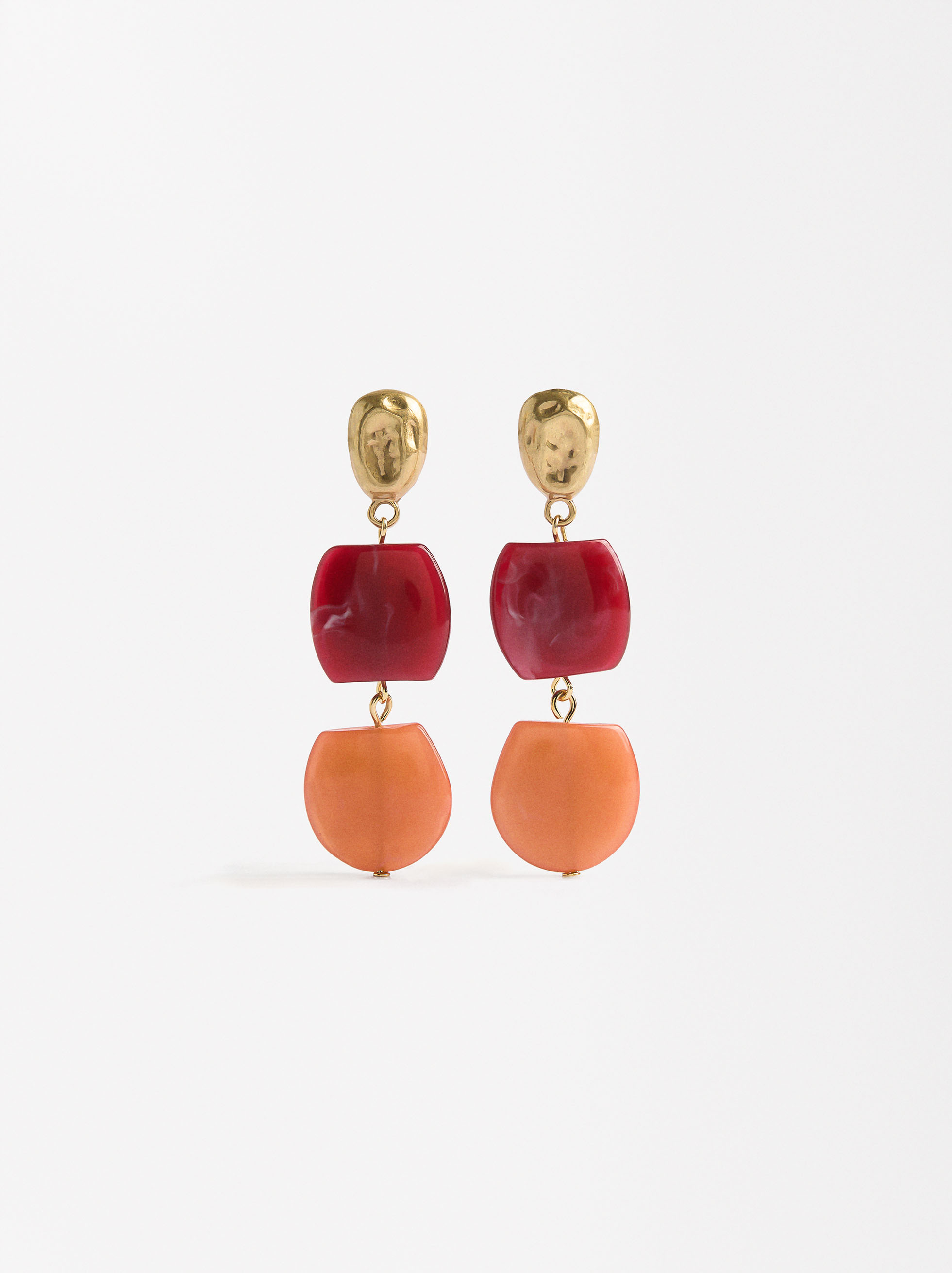 Pendientes largos con efecto piedra image number 0.0