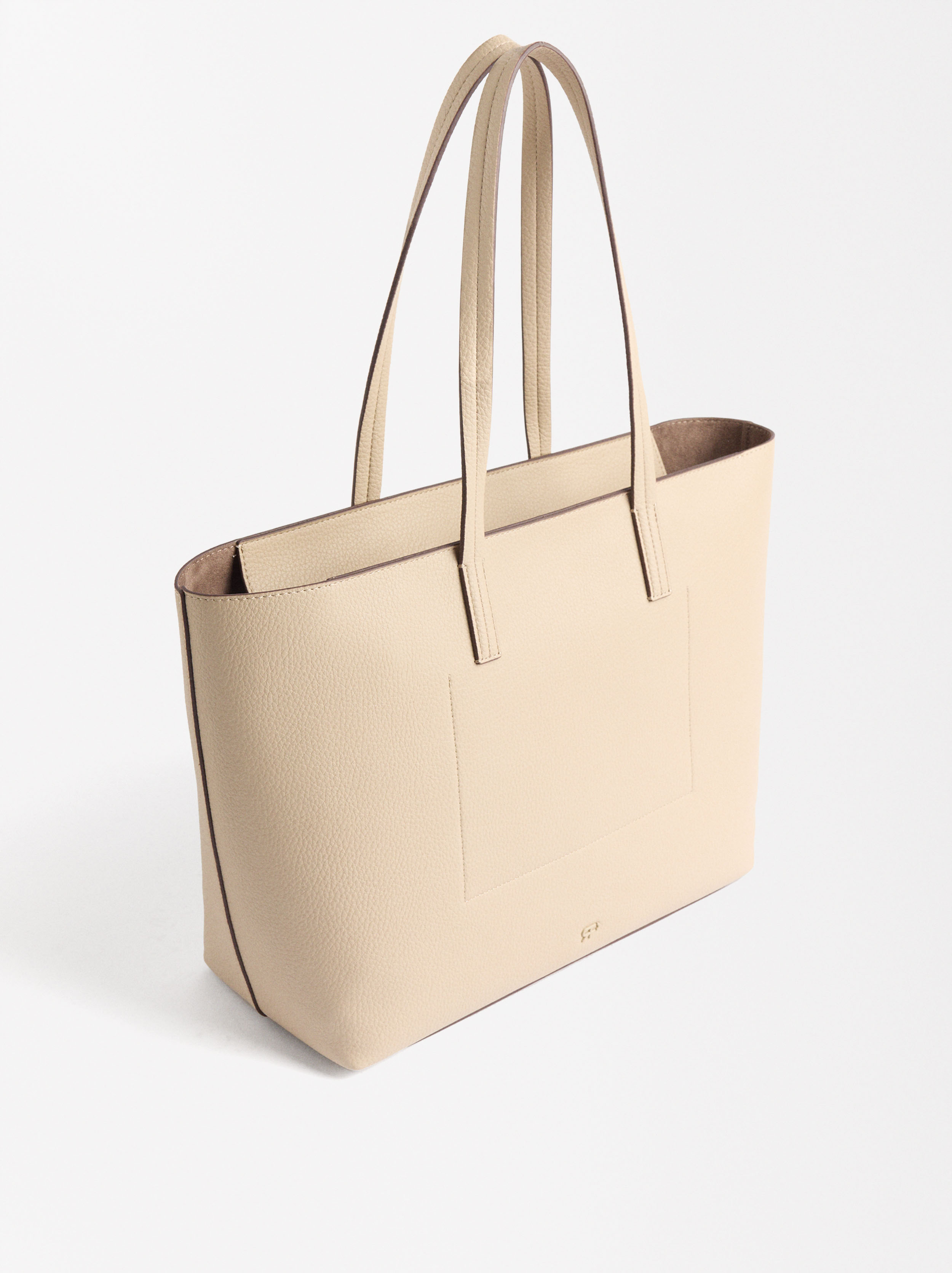 Shopper bag with zipper image number 2.0
