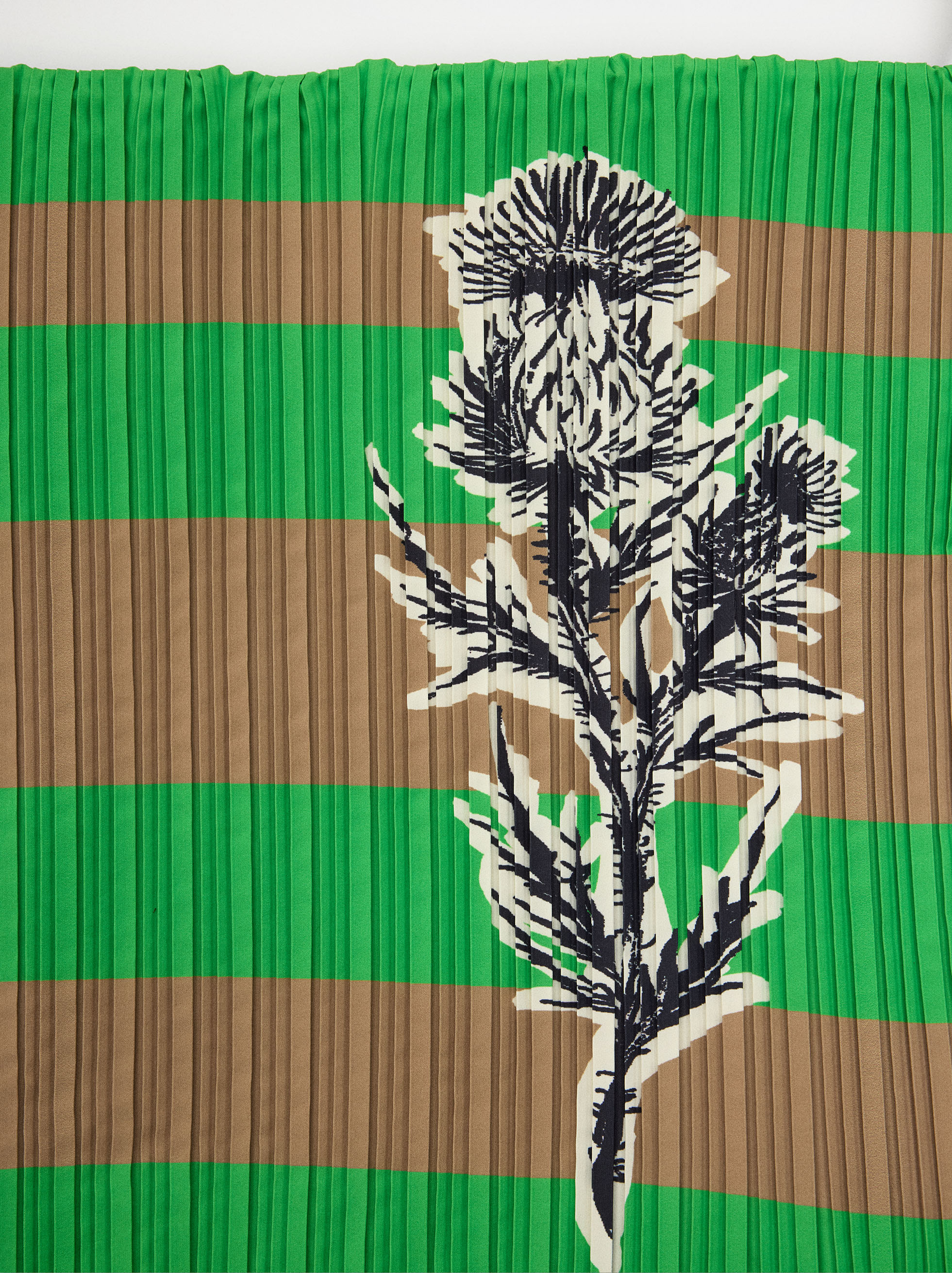 Striped nylon shoulder bag image number 4.0