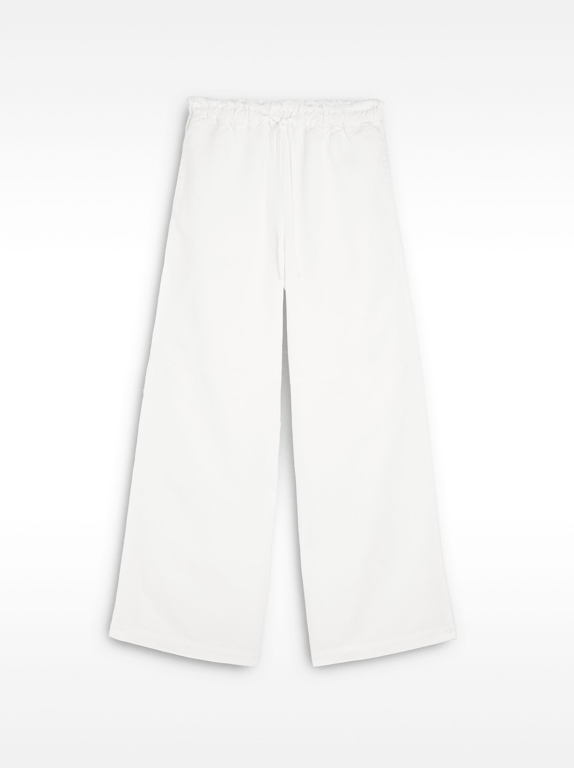 Trousers in a linen and lyocell blend image number 5.0