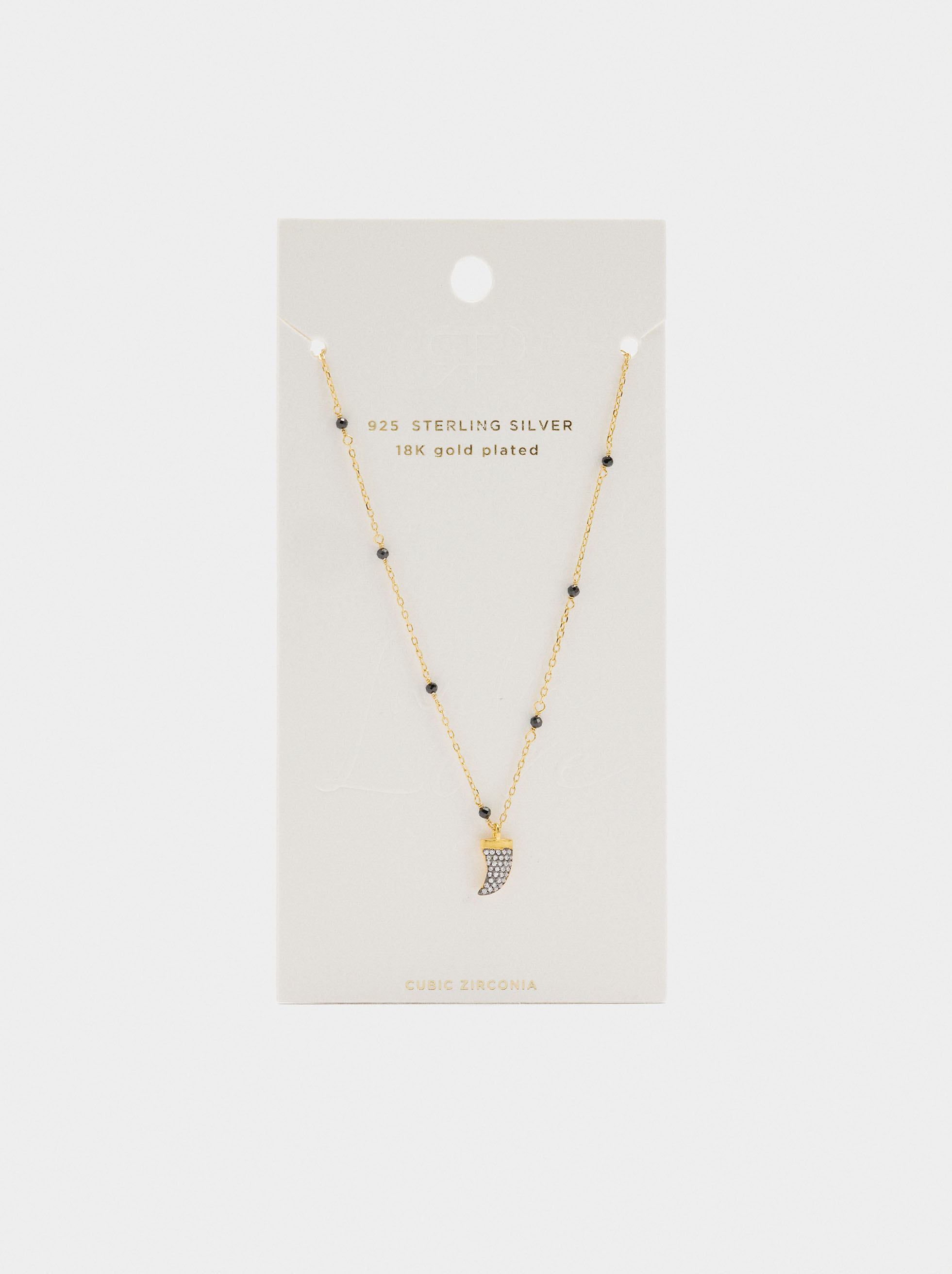 Necklace with stones and zirconia - 925 sterling silver image number 3.0