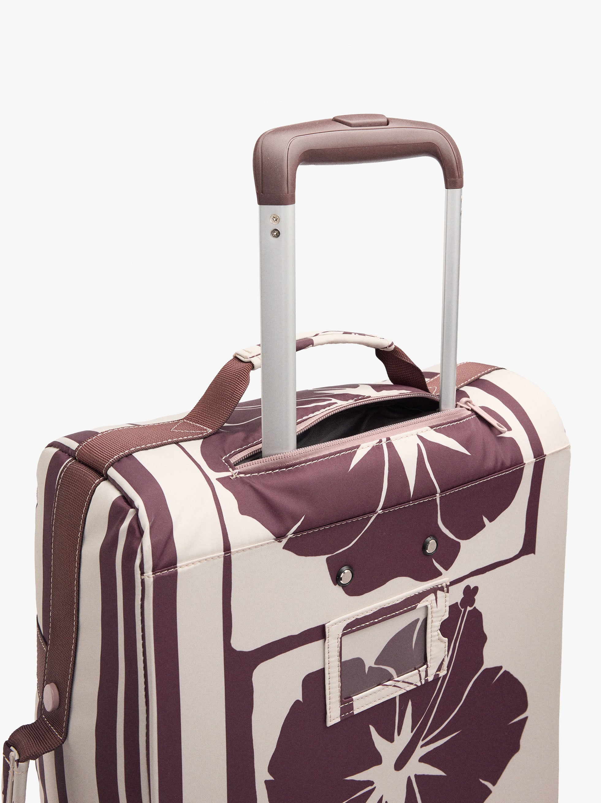 Mala de viagem de nylon estampado floral image number 3.0