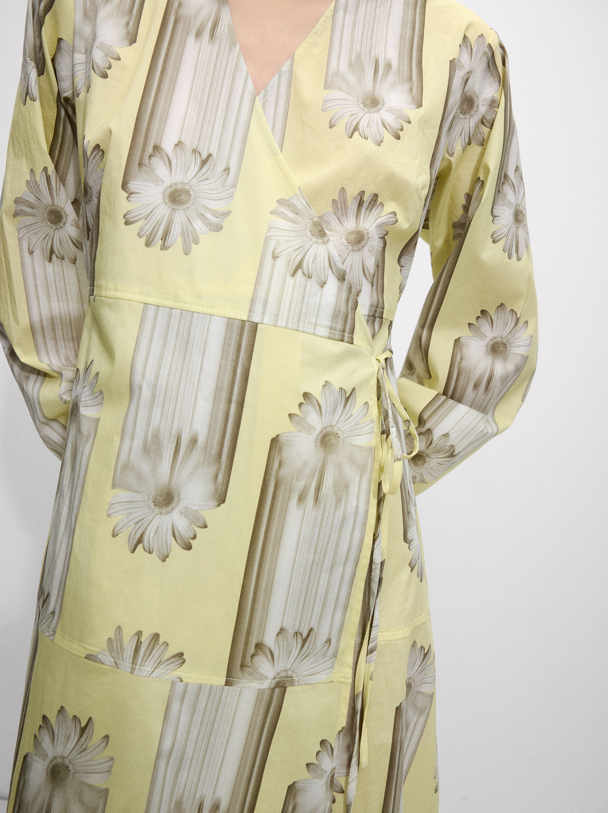 Vestido algodón estampado floral image number 3.0