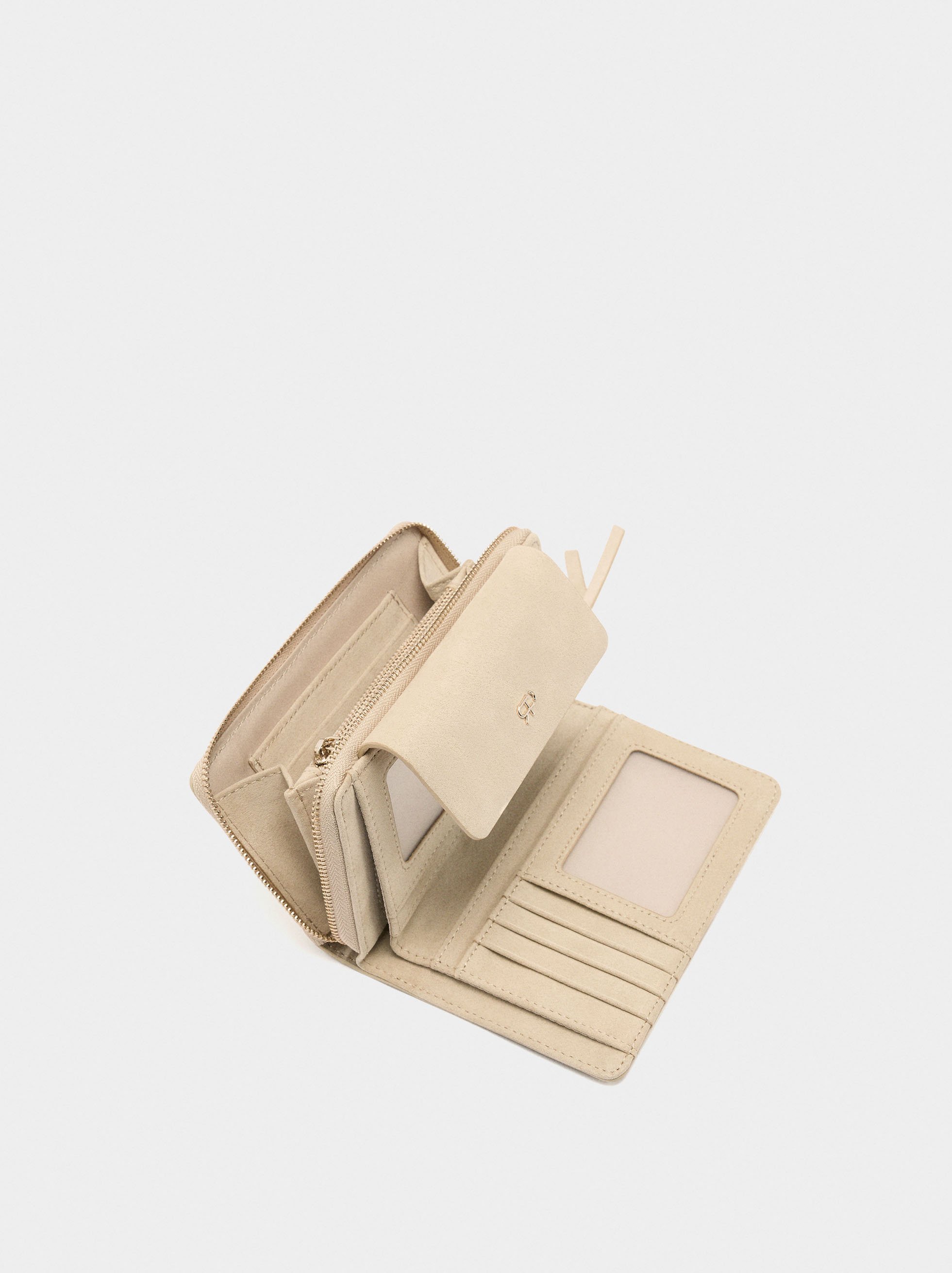 Wallet with suede effect image number 3.0