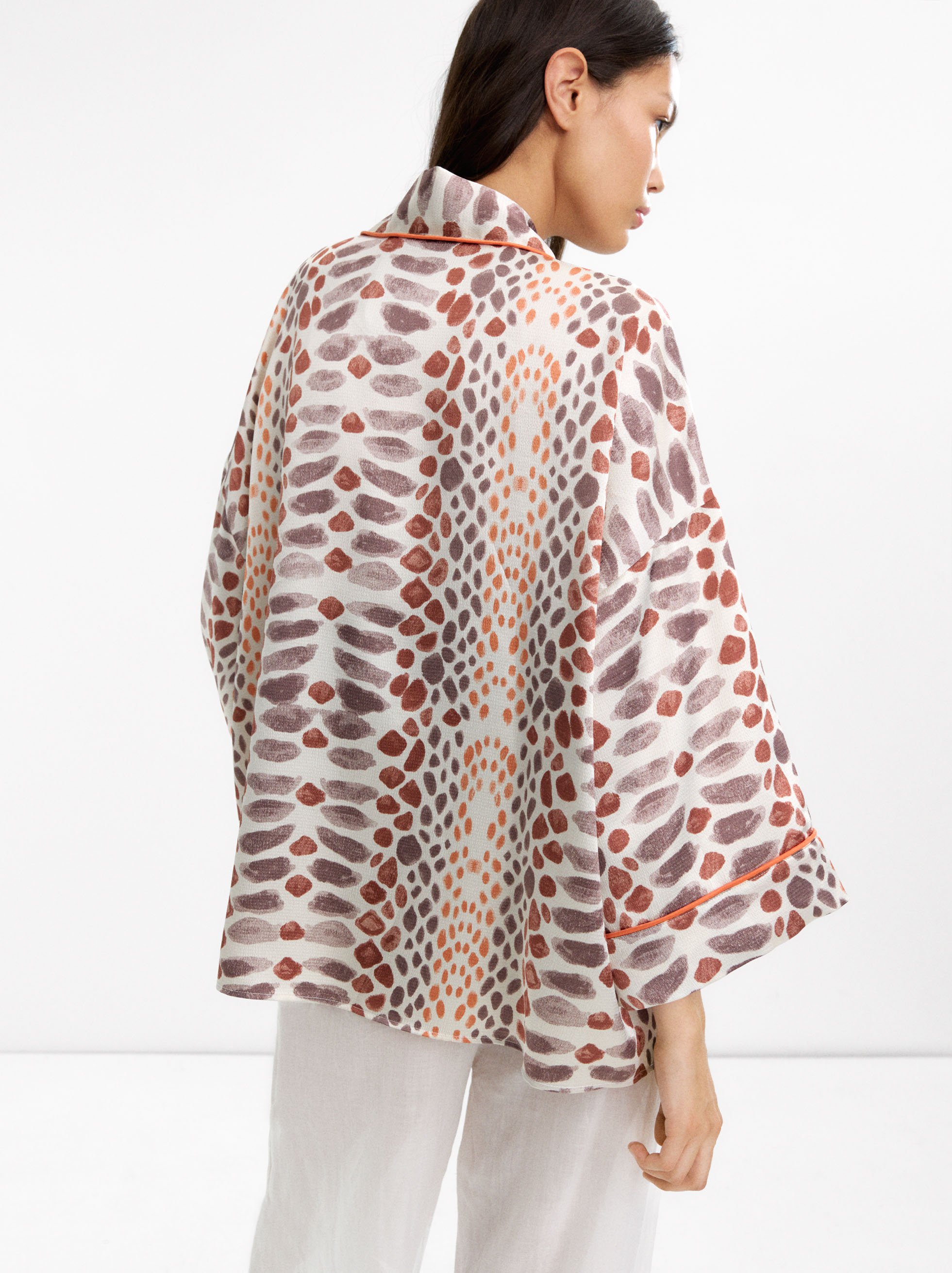 Kimono printed with texture image number 3.0