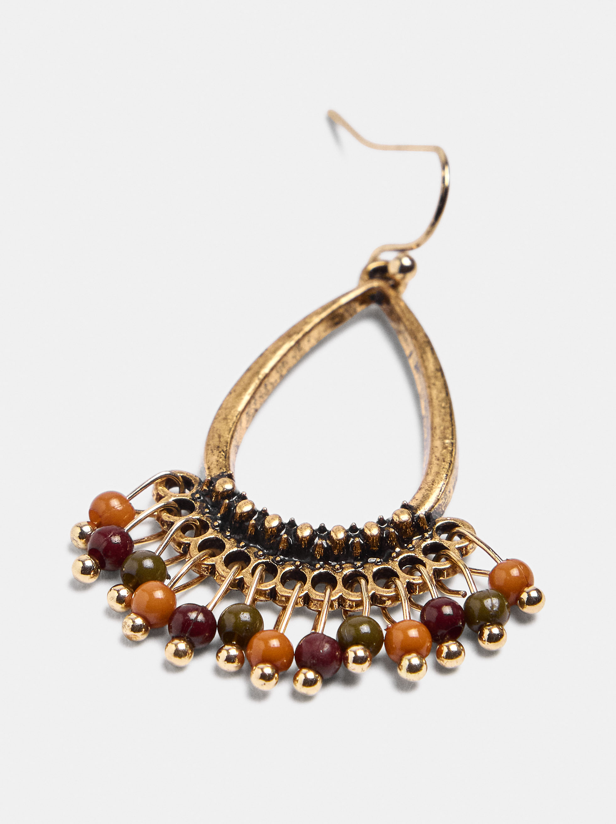 Drop earrings with beads image number 1.0
