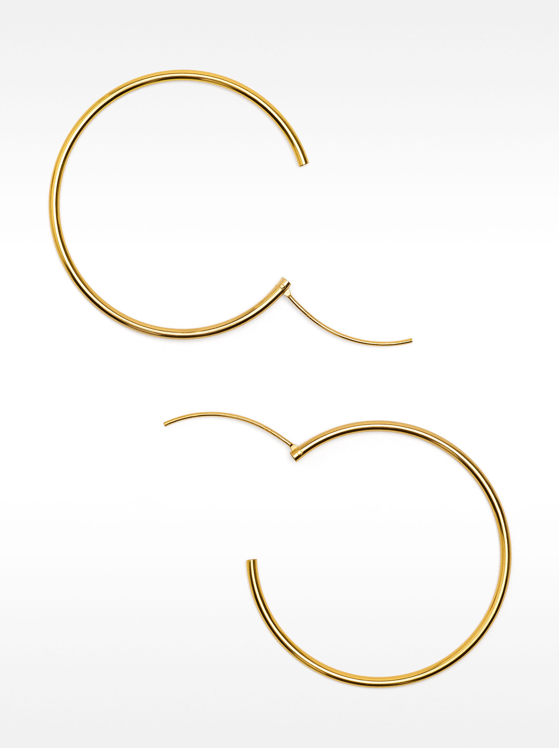 Short 925 silver hoop earrings image number 3.0