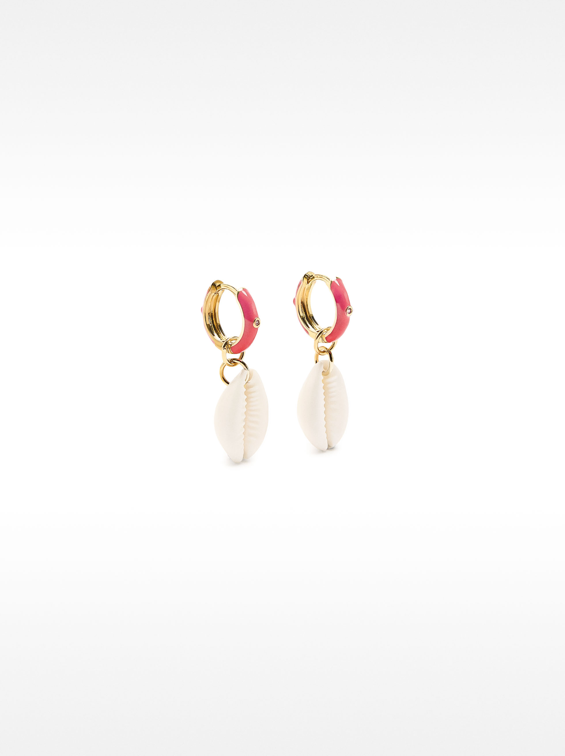 Aros esmaltados con conchas image number 0.0