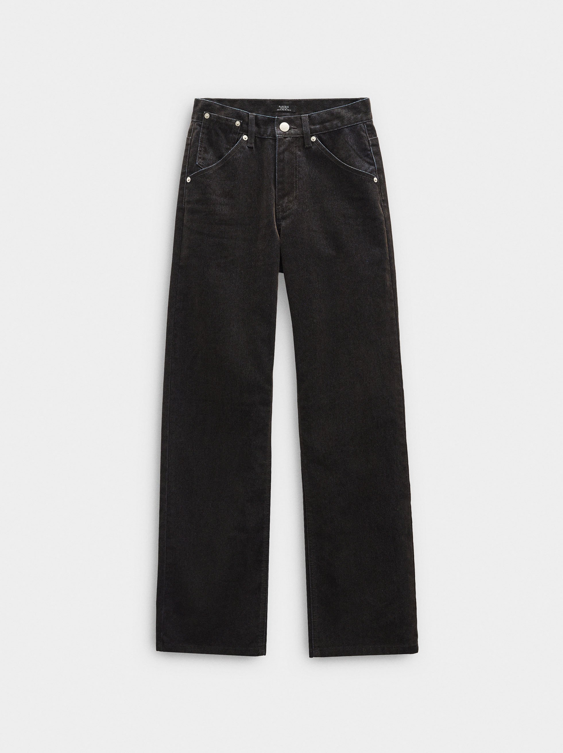 Pantalon en denim effet velours image number 4.0