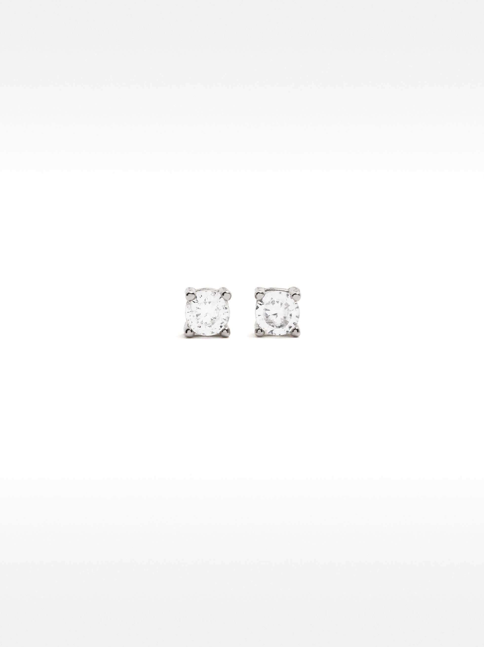 925 silver stud earrings with zirconia image number 0.0