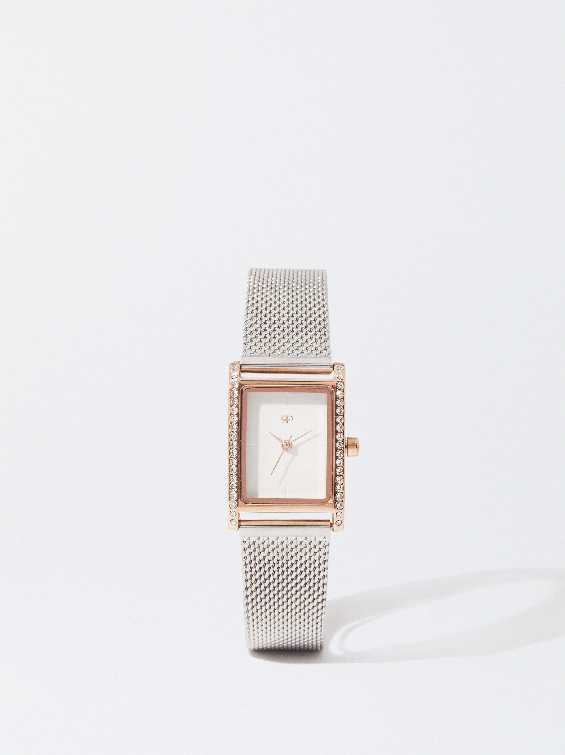 Steel Watch With Strass Dial Golden Parfois